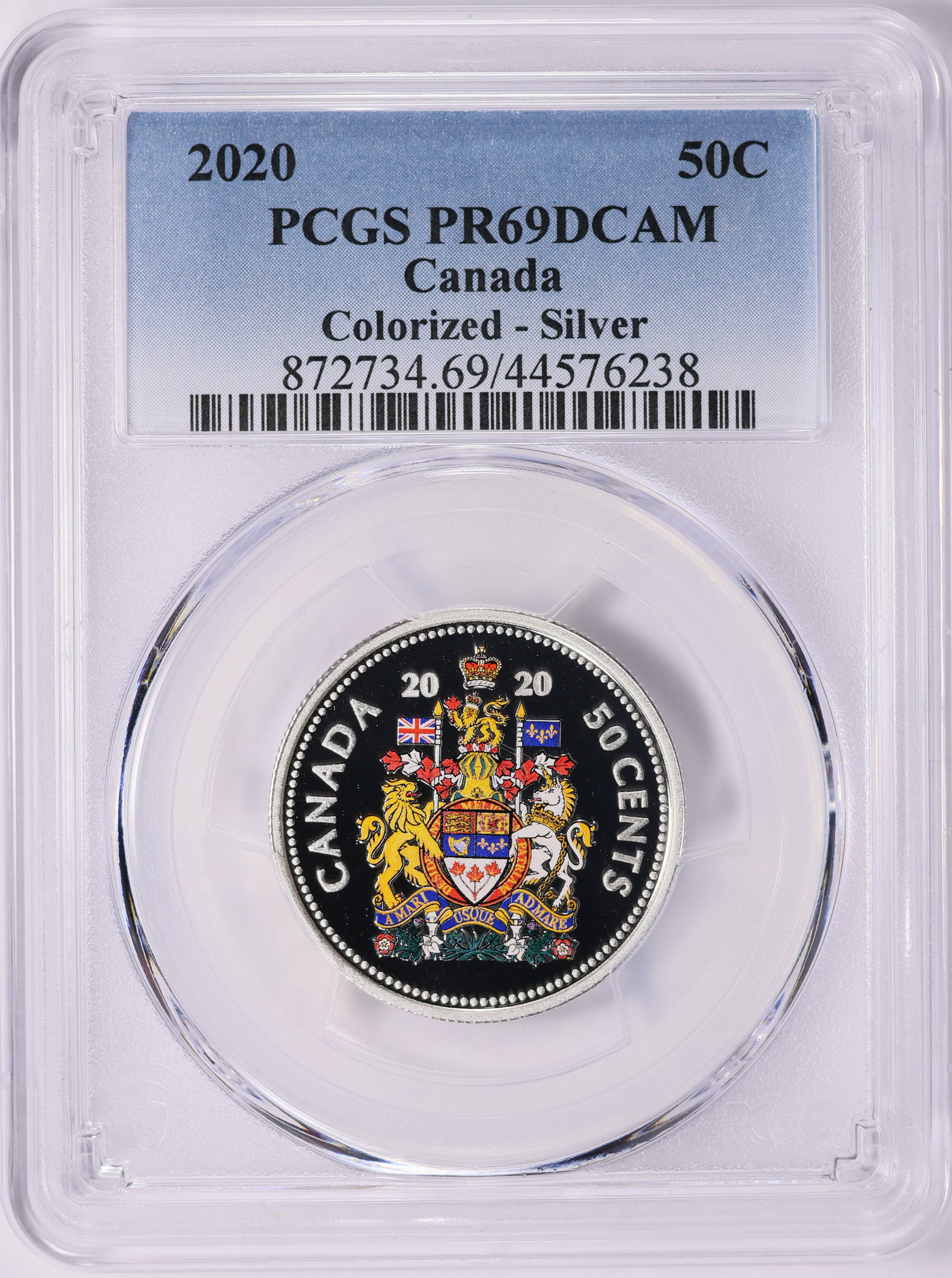 Canada 2020 Silver 50 Cents Colorized - Silver PCGS Proof-69 DCAM (ASW ...