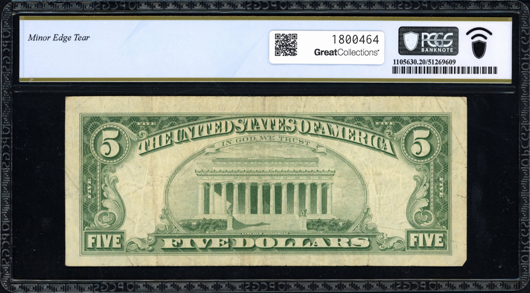 Fr. 1536 (AA Block) 1963 $5 Legal Tender Note Granahan / Dillon PCGS ...