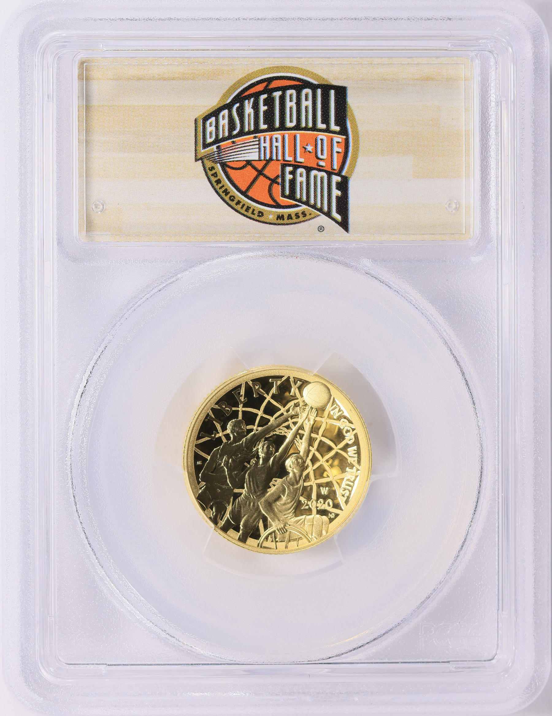 2020-W Basketball Hall of Fame Gold $5 First Strike PCGS Proof-70 DCAM ...