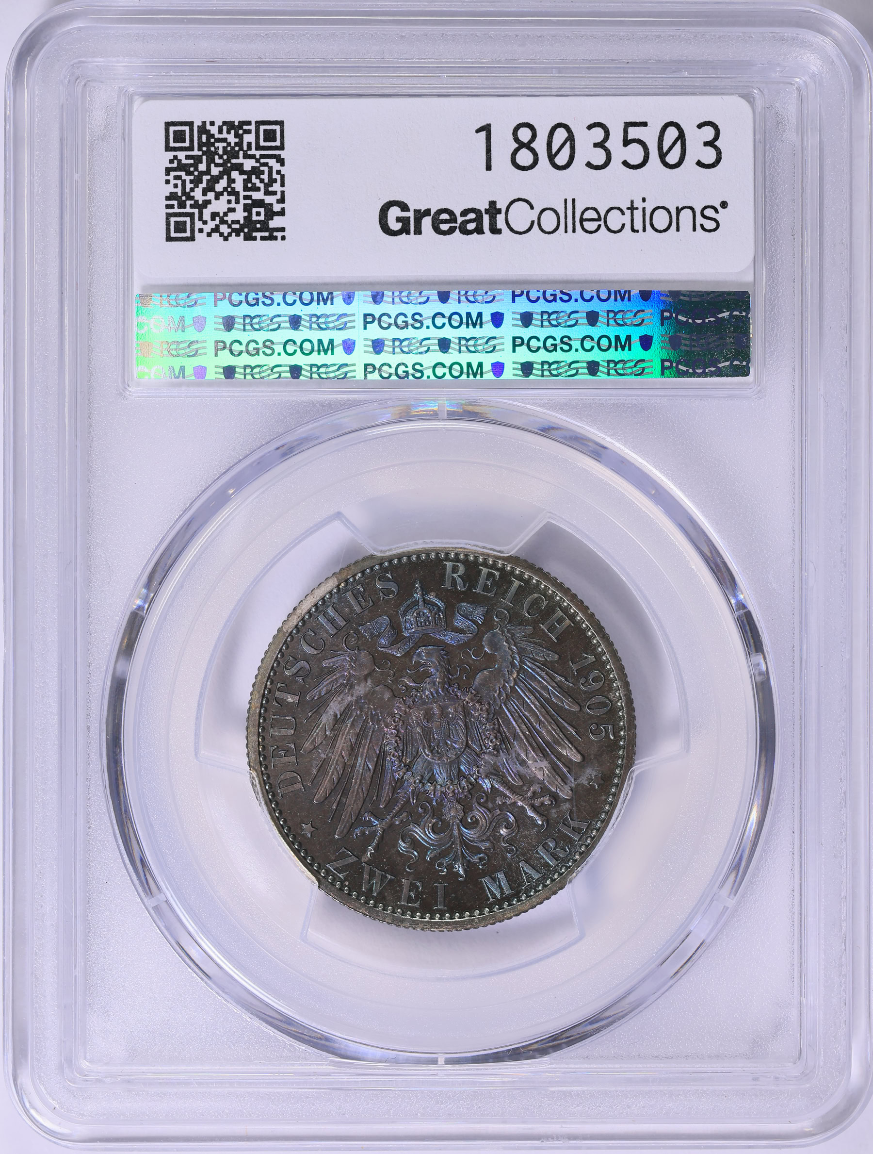 Germany - Mecklenburg-Strelitz 1905-A Silver 2 Marks KM-115 PCGS Proof ...