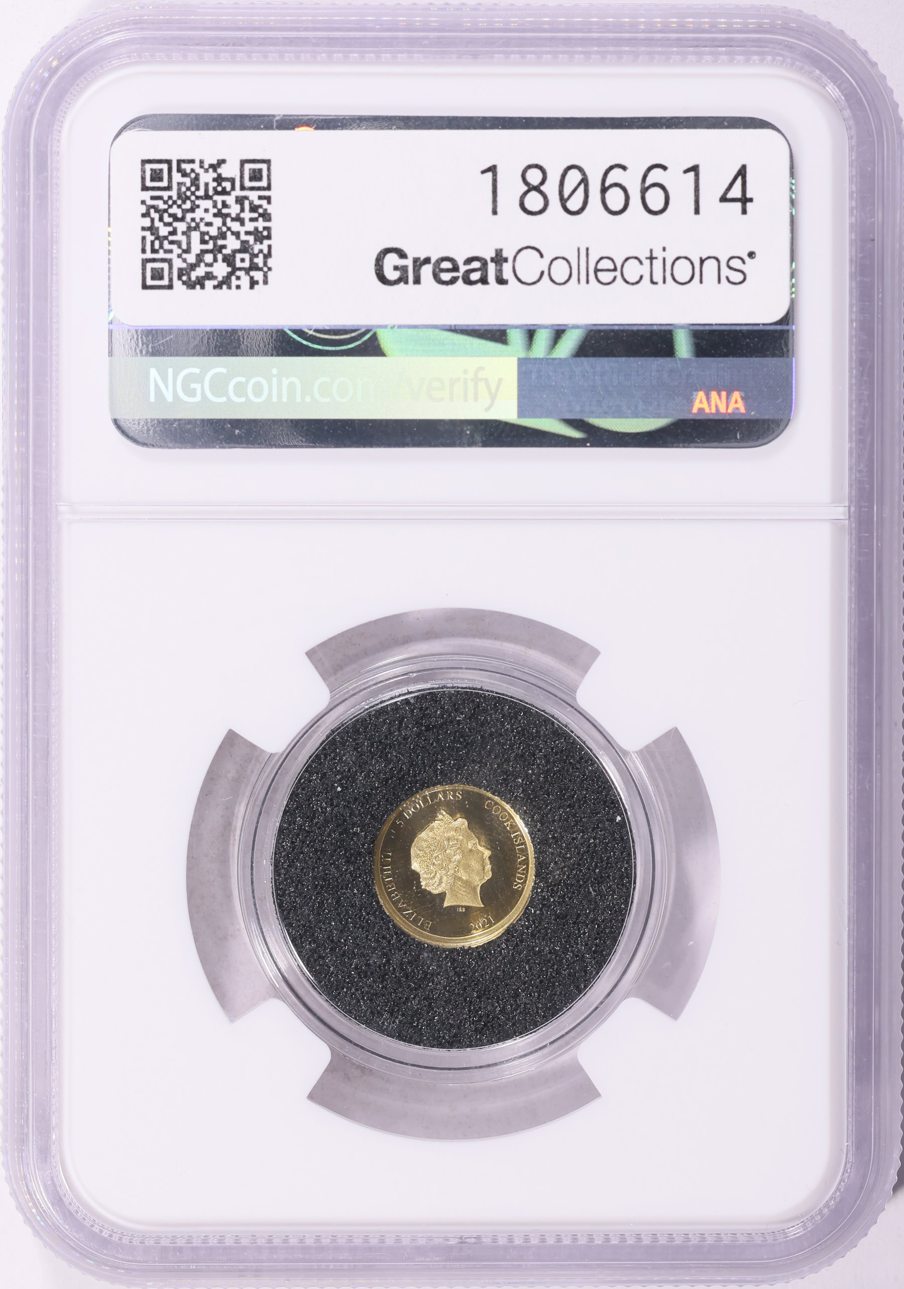 Cook Islands 2021 Gold $5 U.S. State Animal Series Idaho Appaloosa