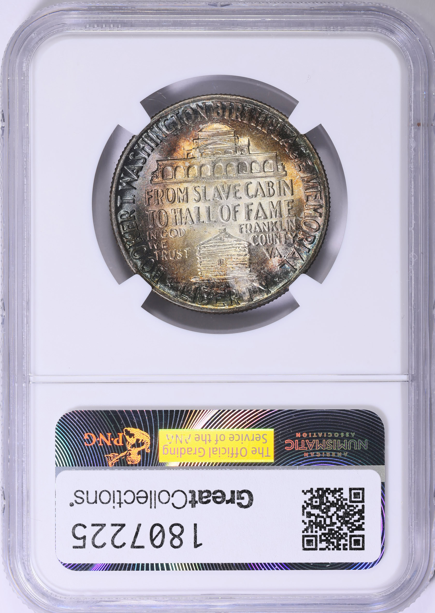 1951 Booker T. Washington Memorial Half Dollar NGC MS-64 (Toned
