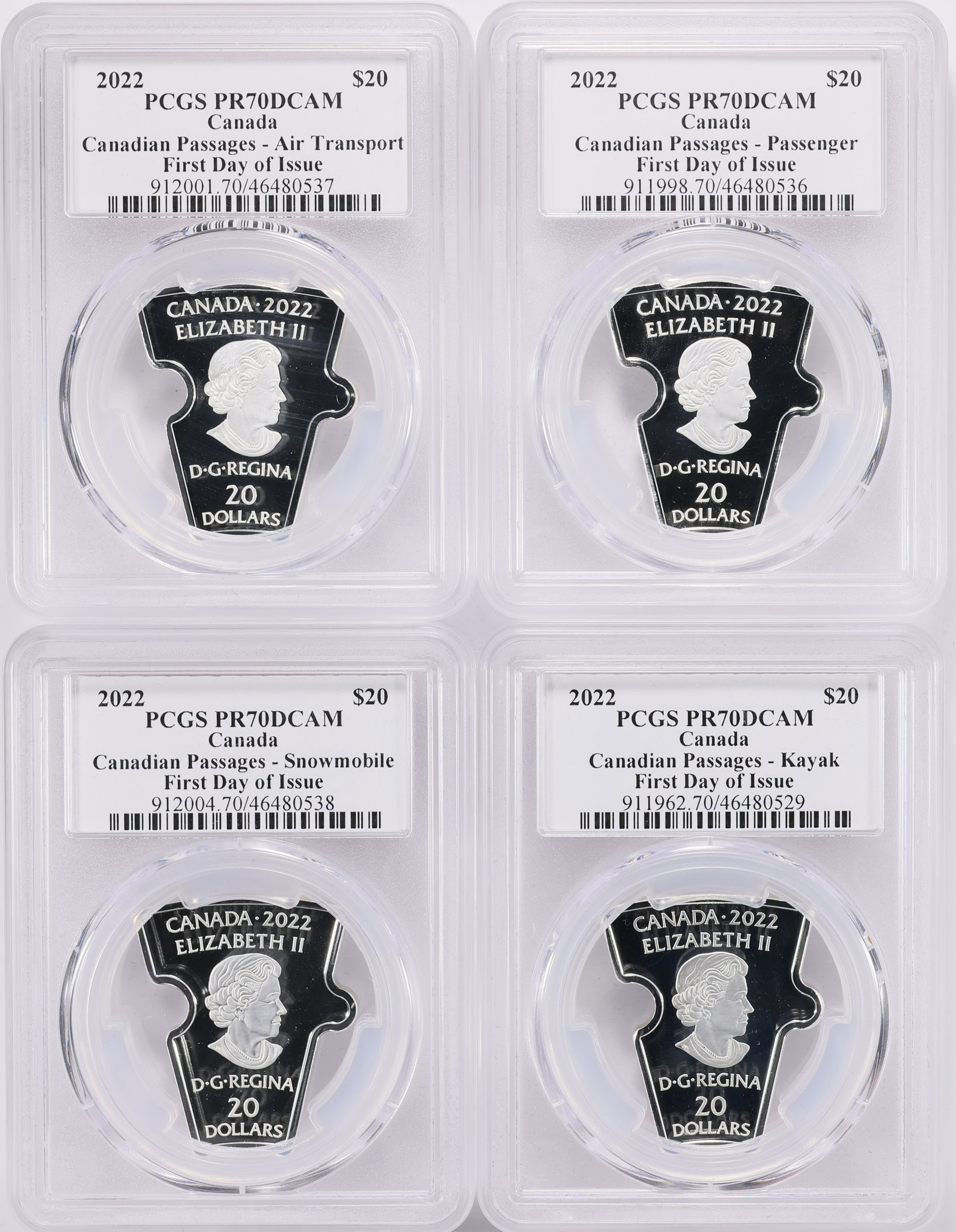 Canada 2022 Gilt Silver $50 & Colorized Silver $20 Canadian Passages ...