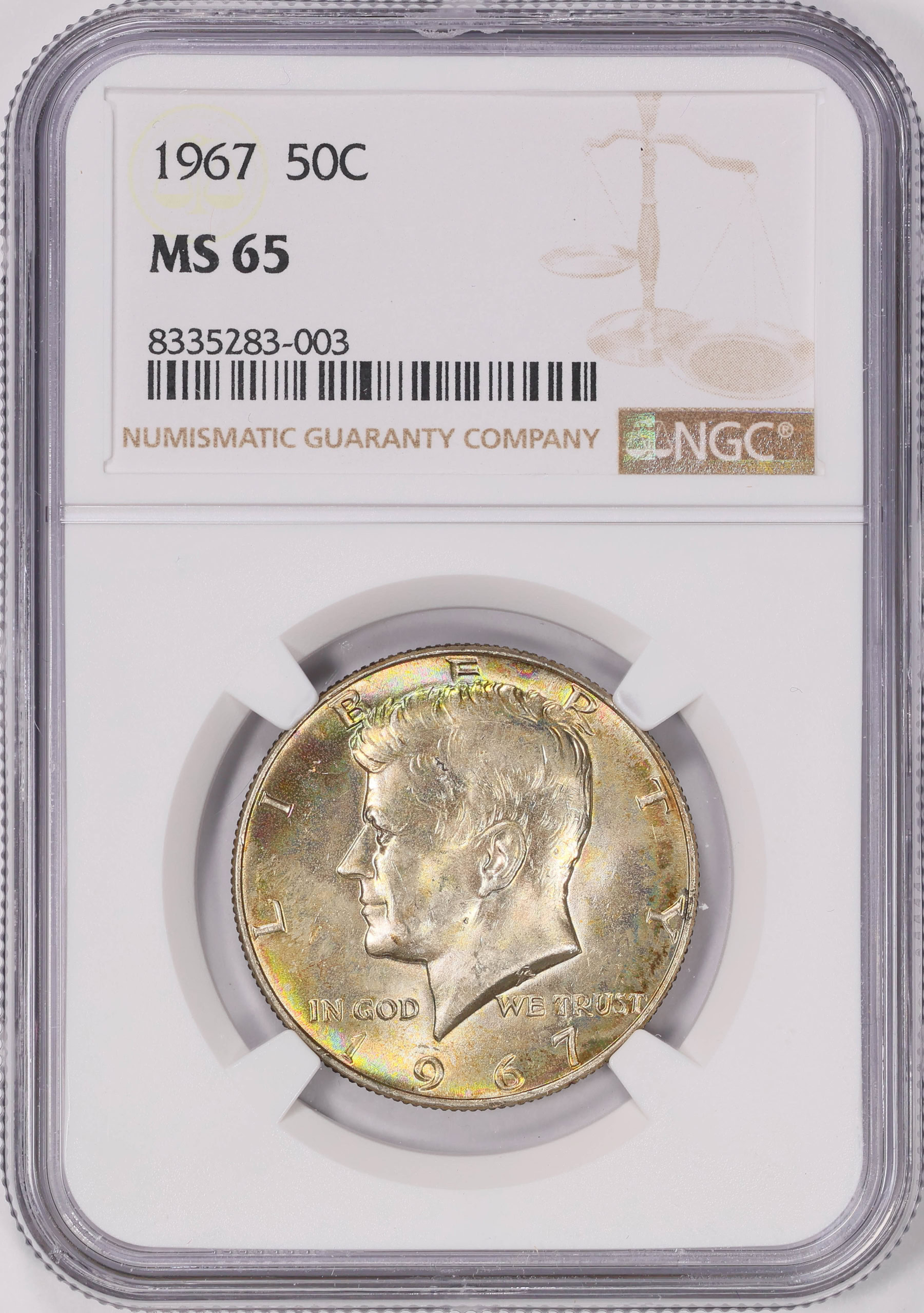 1967 Kennedy Half Dollar NGC MS-65 (Toned) (Item 1808978 ...