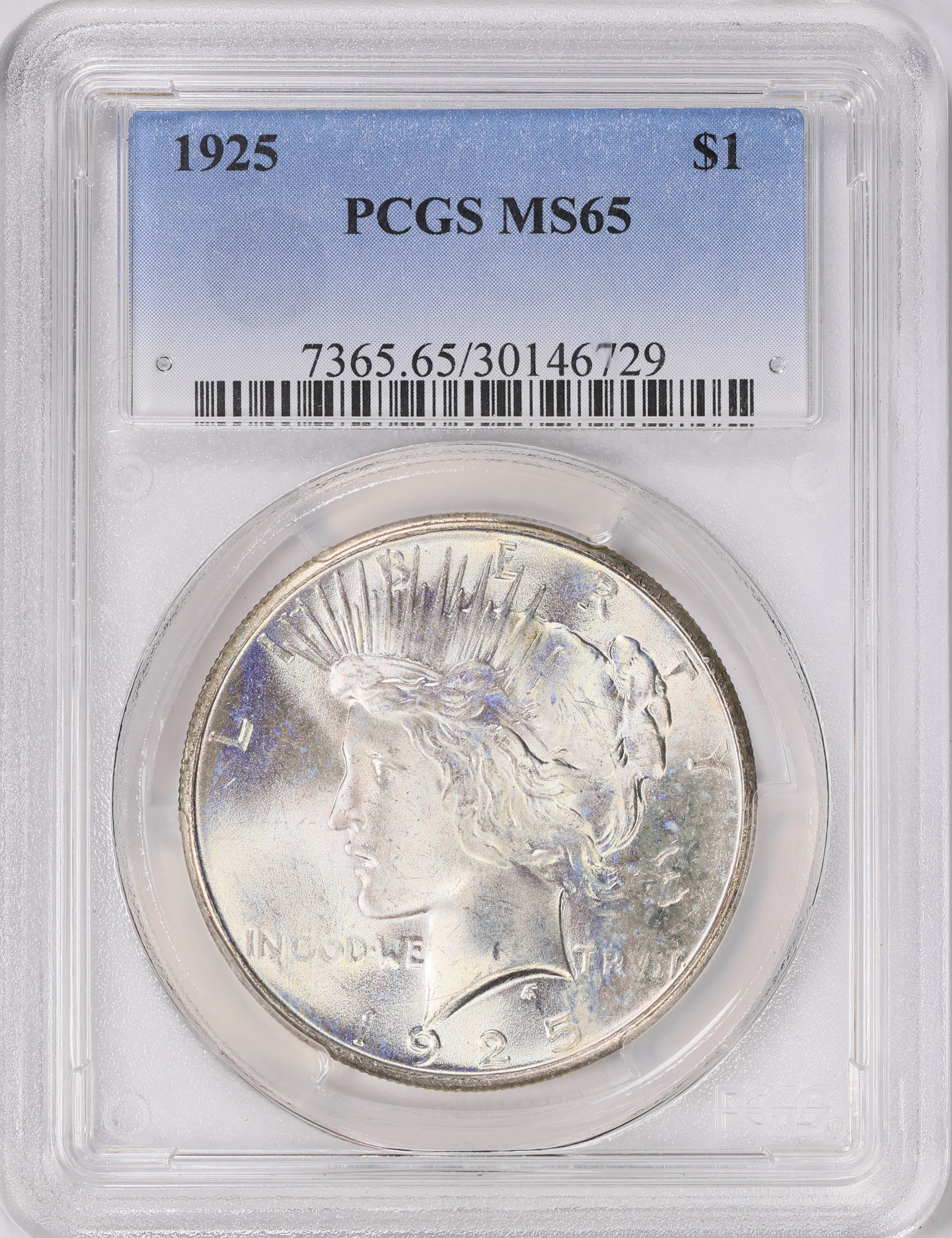 1925 Peace Silver Dollar PCGS MS-65 (Item 1809982) | GreatCollections ...