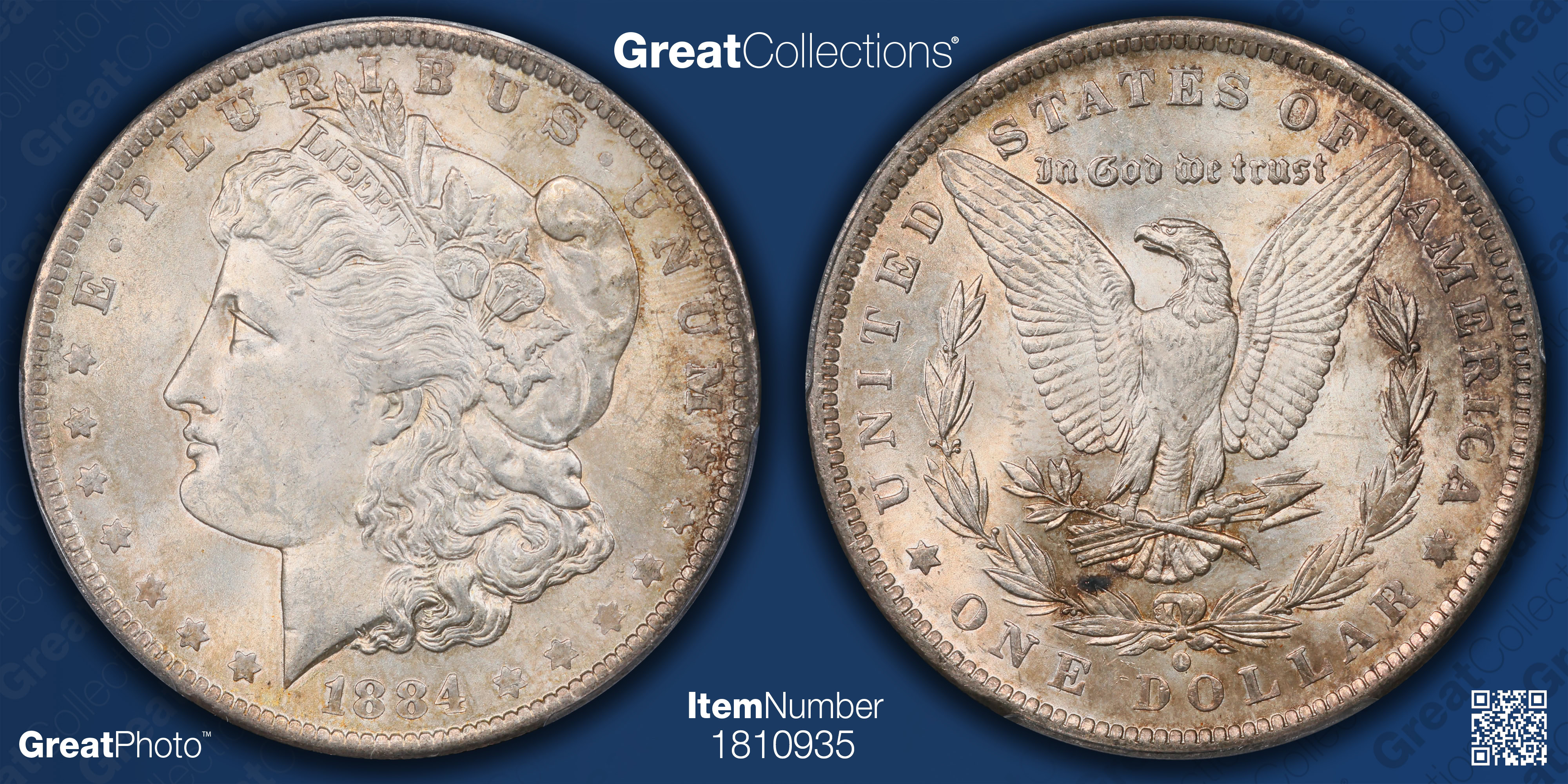 1884-O Morgan Silver Dollar PCGS MS-63 (Item 1810935