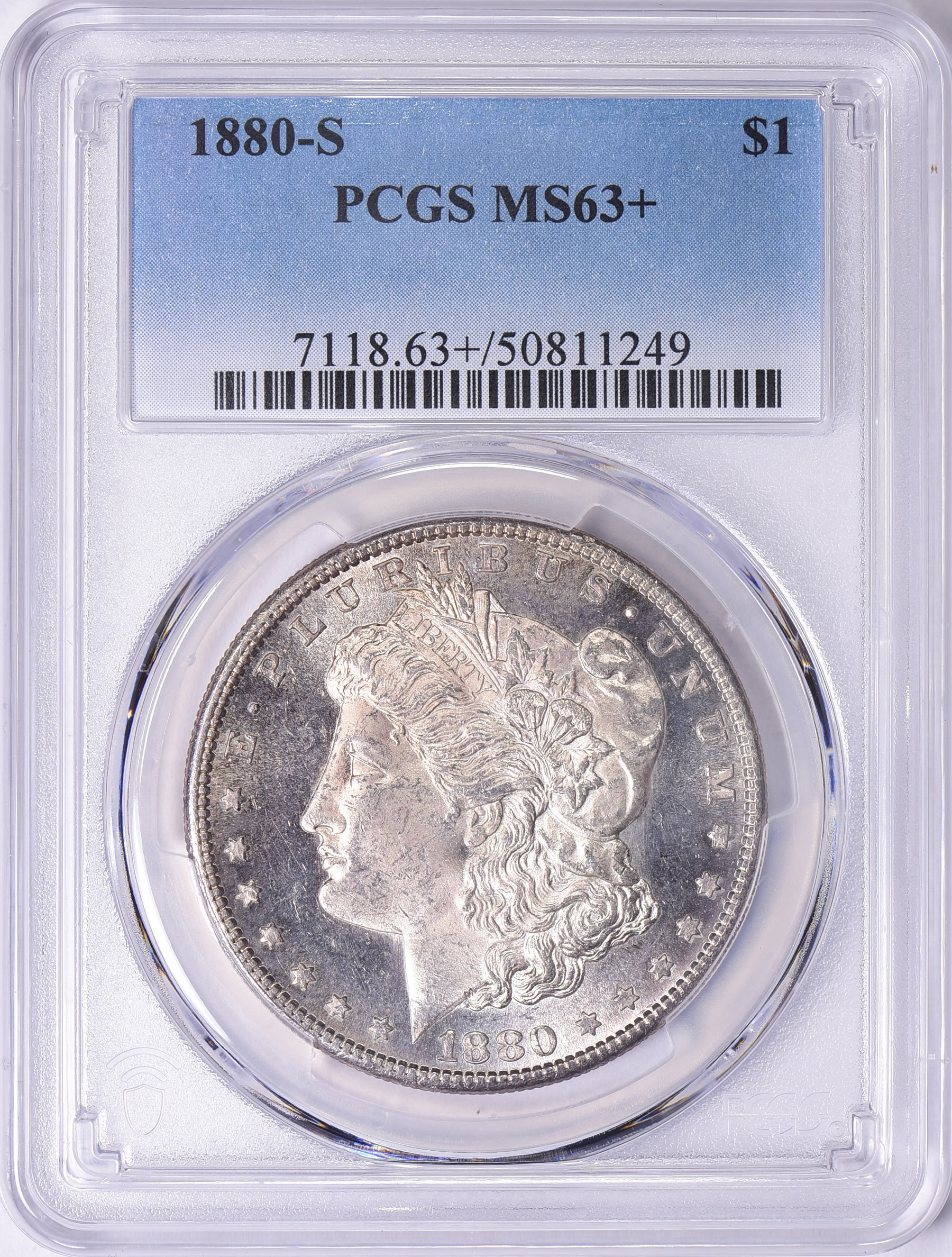 1880-S Morgan Silver Dollar PCGS MS-63+ (Item 1811096