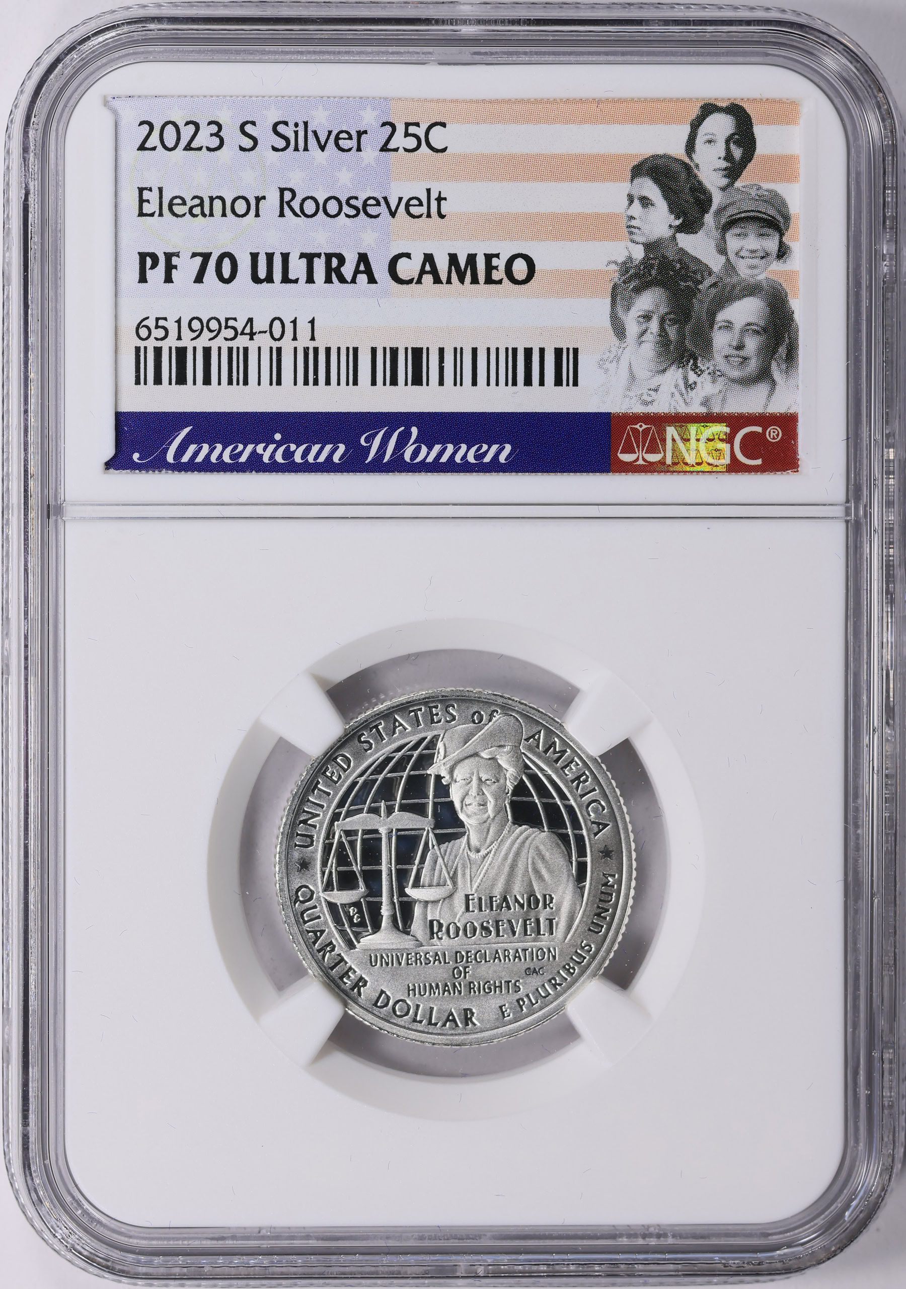 2023-S American Women Quarter Eleanor Roosevelt-Silver NGC Proof-70 UC ...