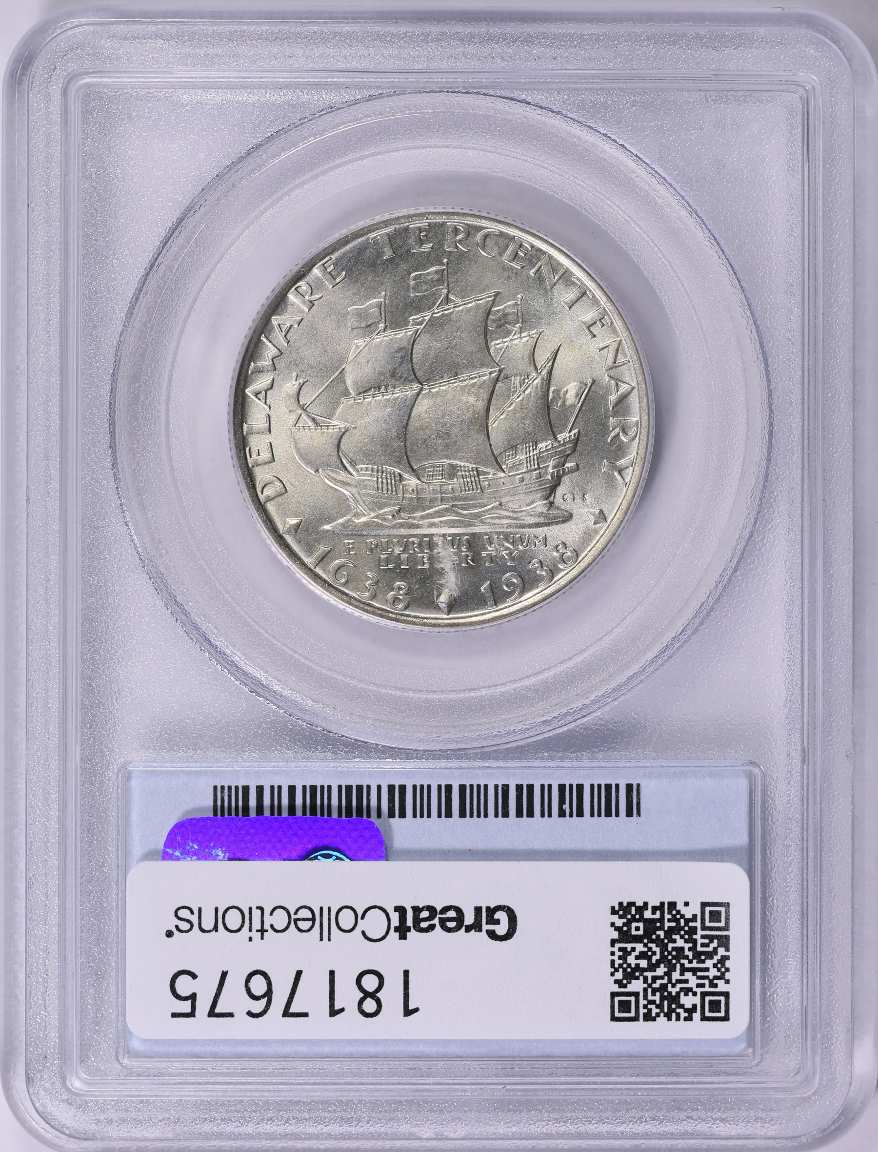 1936 Delaware Tercentenary Half Dollar PCGS MS-65 (Item 1817675 ...