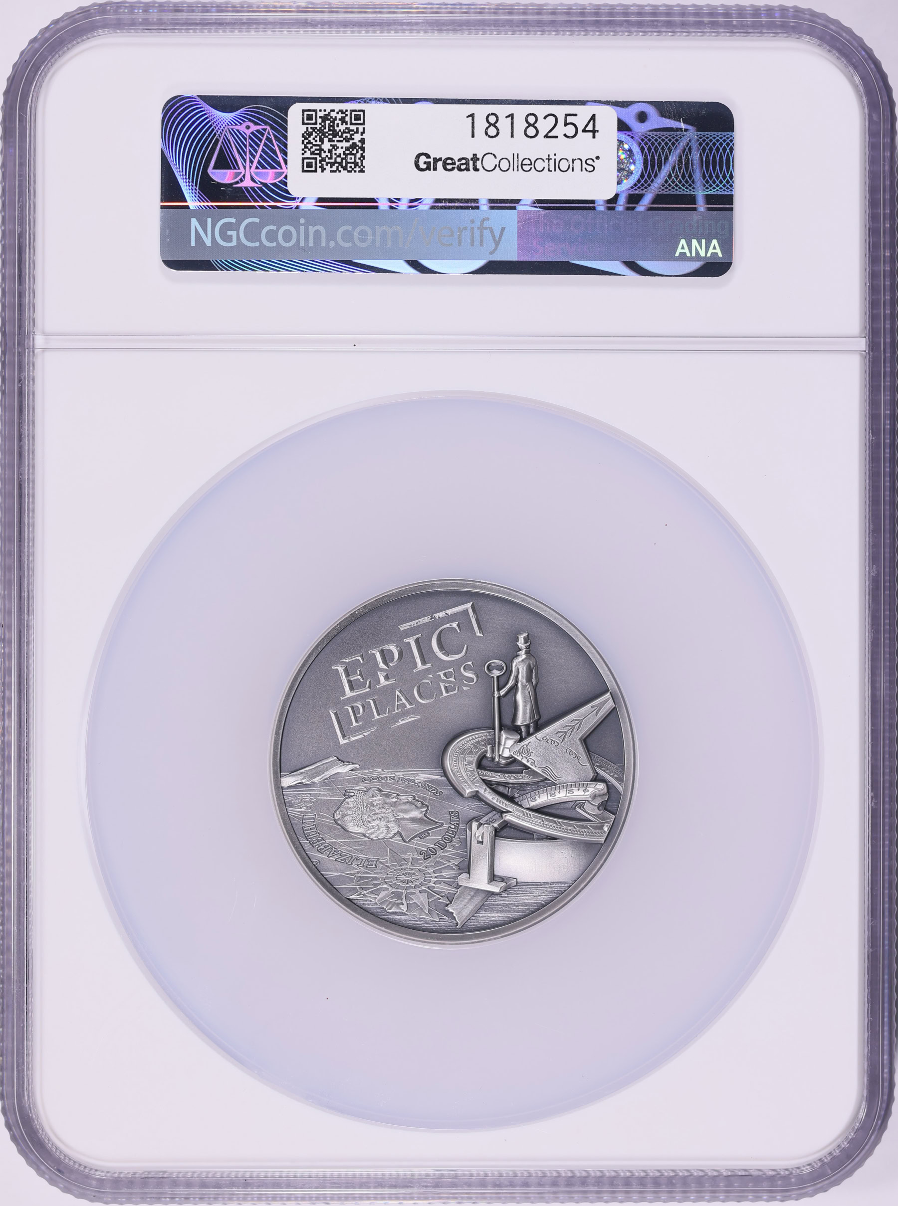 Cook Islands 2022 Silver $20 Epic Places - El Dorado High Relief