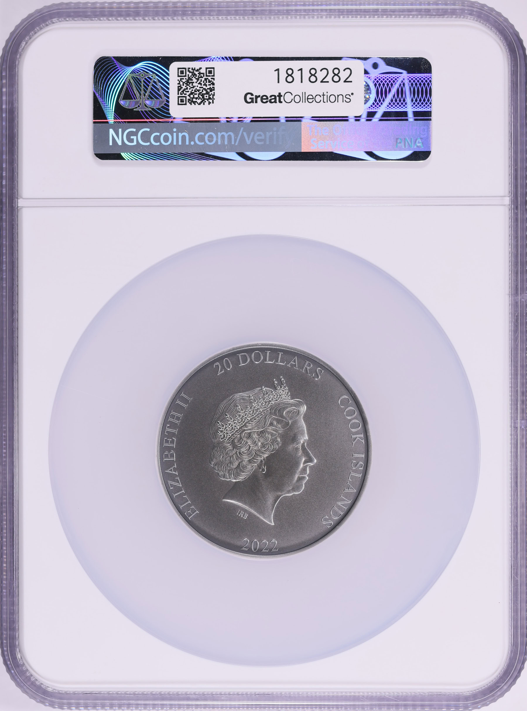 Cook Islands 2022 Silver $20 Poseidon High Relief Antiqued NGC MS
