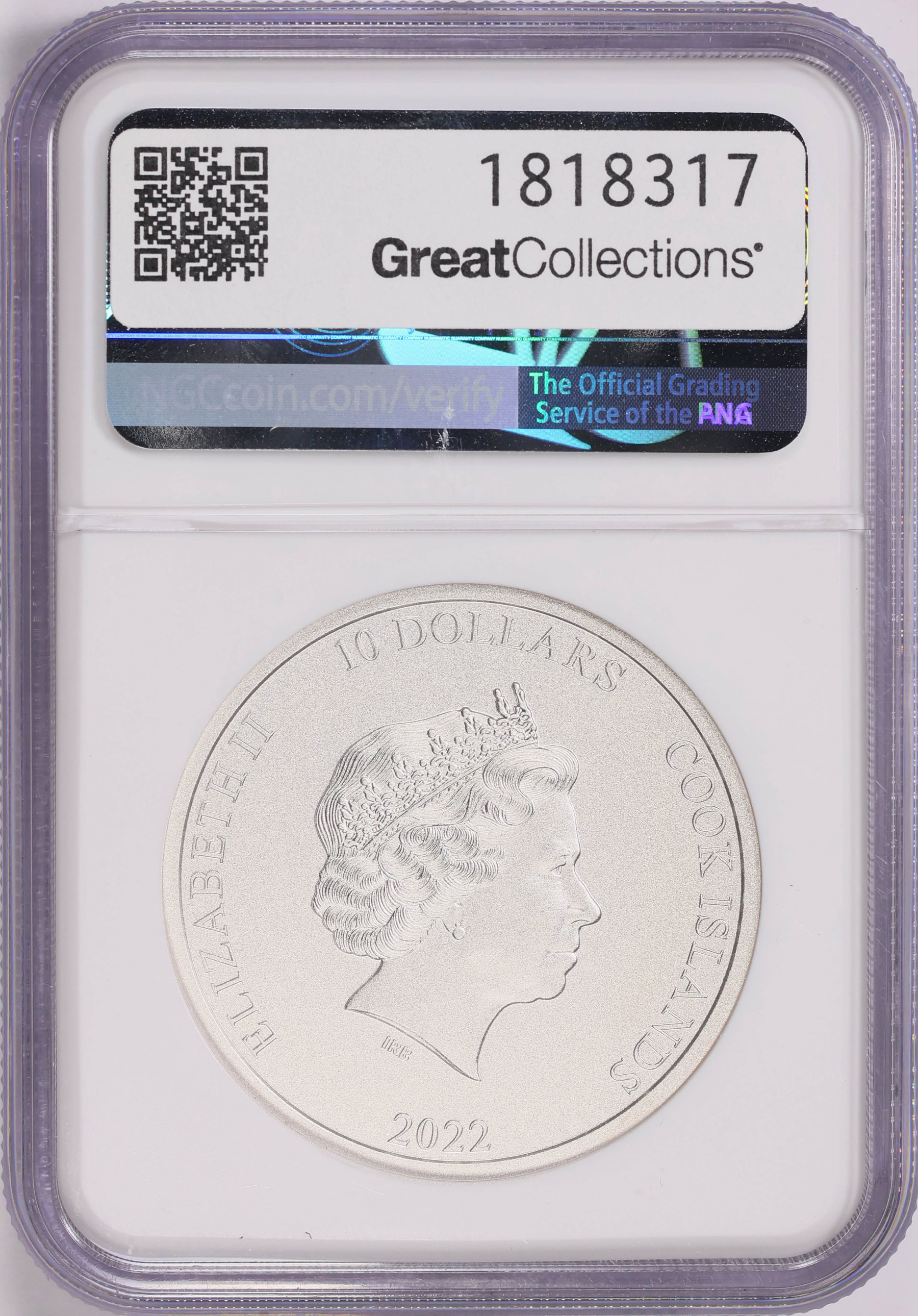Cook Islands 2022 Silver $10 Silverland: The Rock KM-3301 NGC