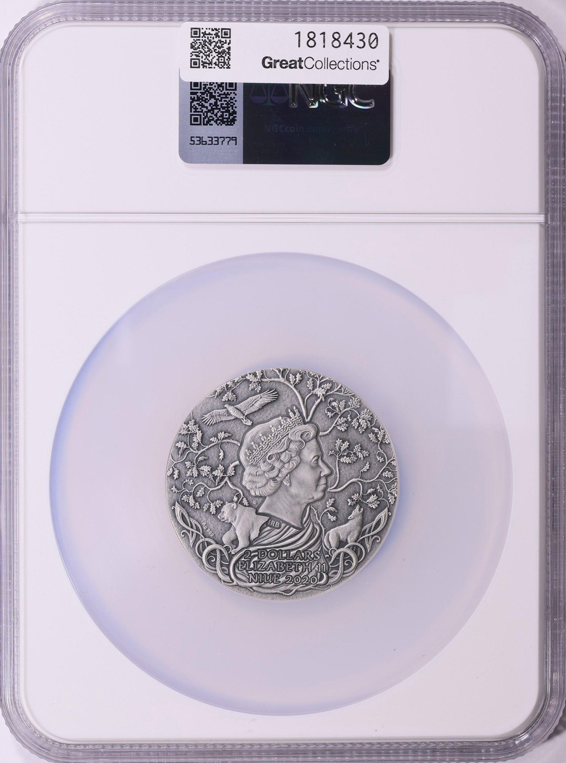 Niue 2020-MW Silver $2 Slavic Gods, Stribog Antique Finish KM-3824