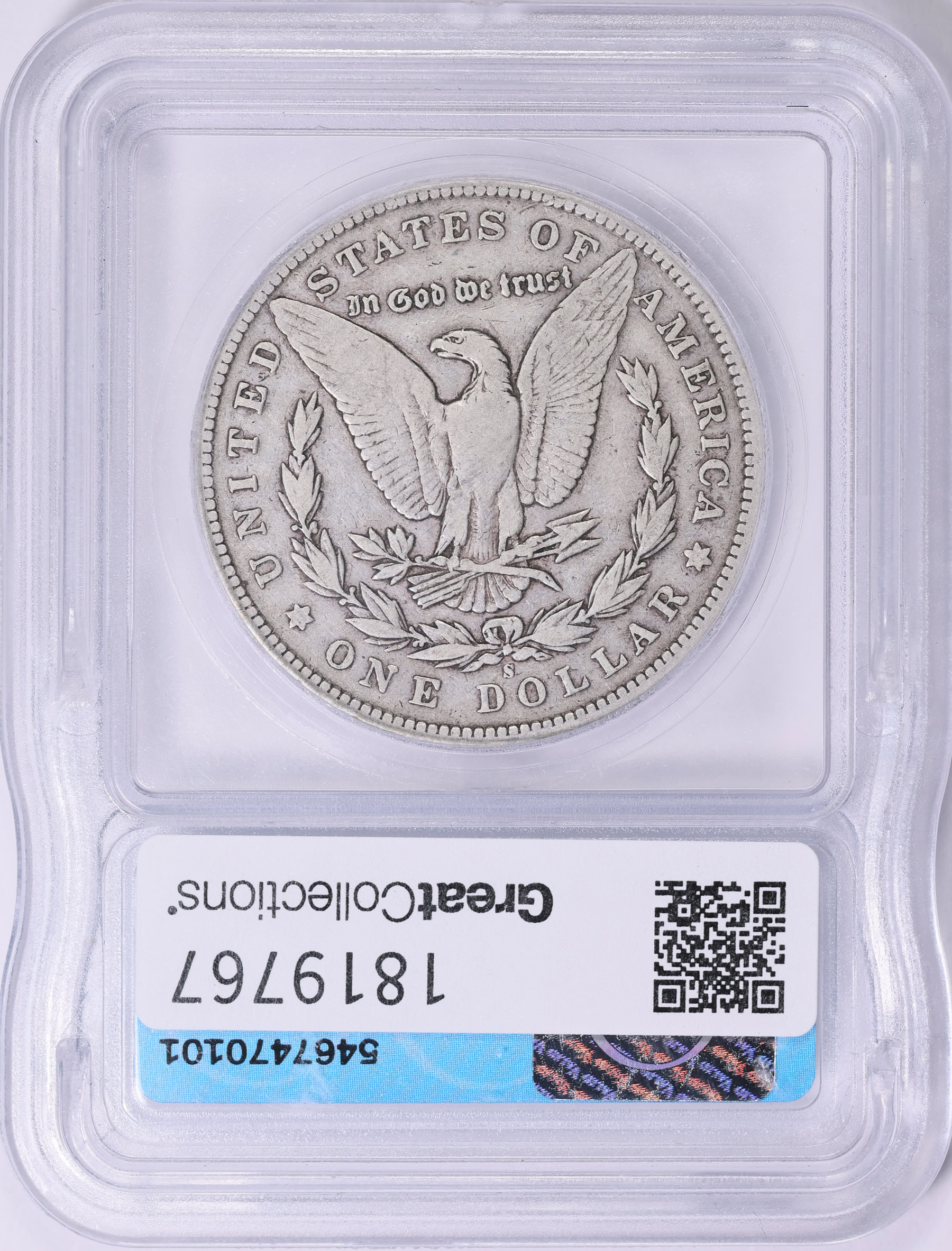 1895-S Morgan Silver Dollar ICG F-15 (Item 1819767) | GreatCollections ...