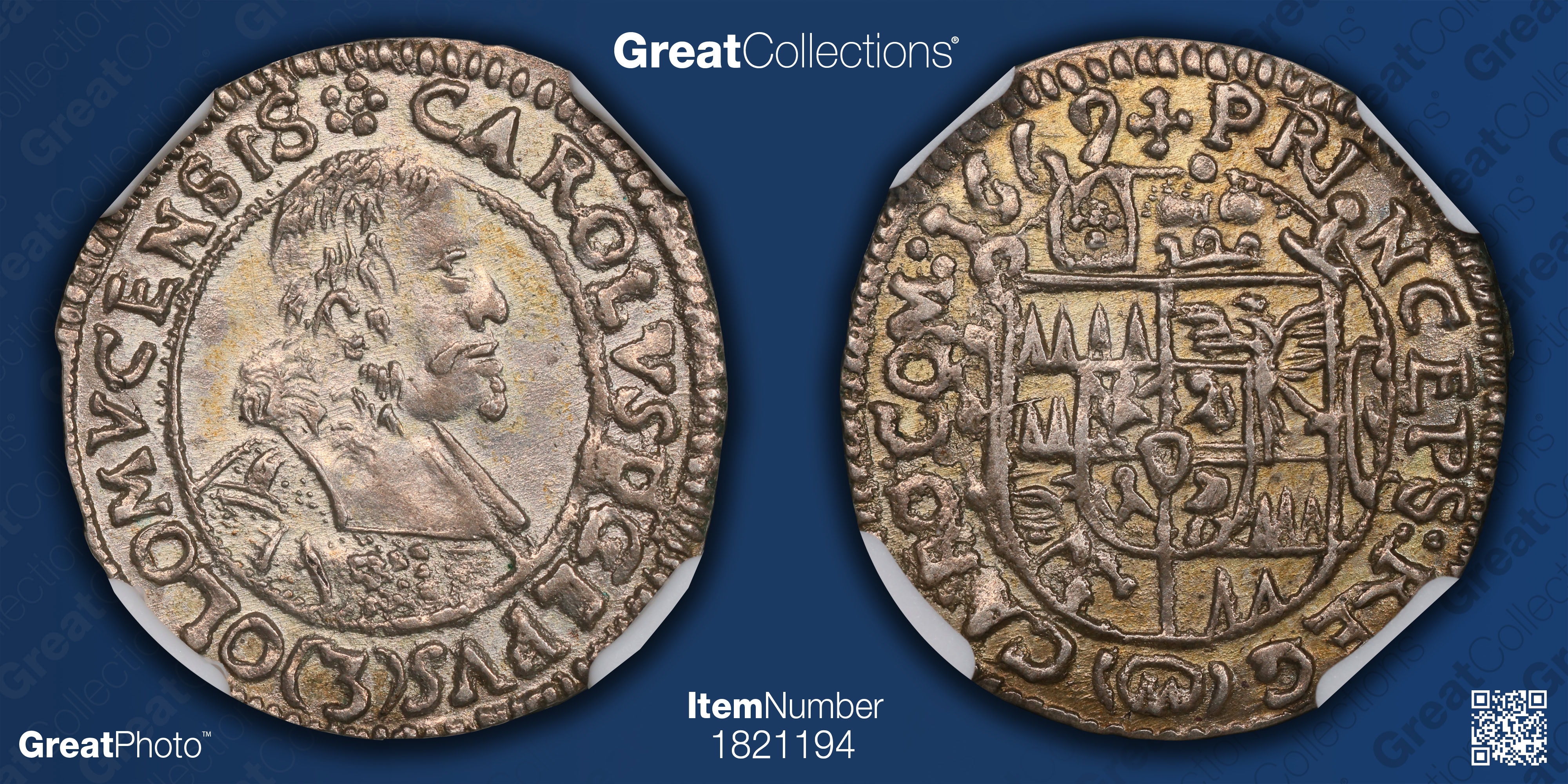 Austria - Olmutz 1669 Silver 3 Kreuzer Large Bust KM-227.2 NGC AU-58 ...