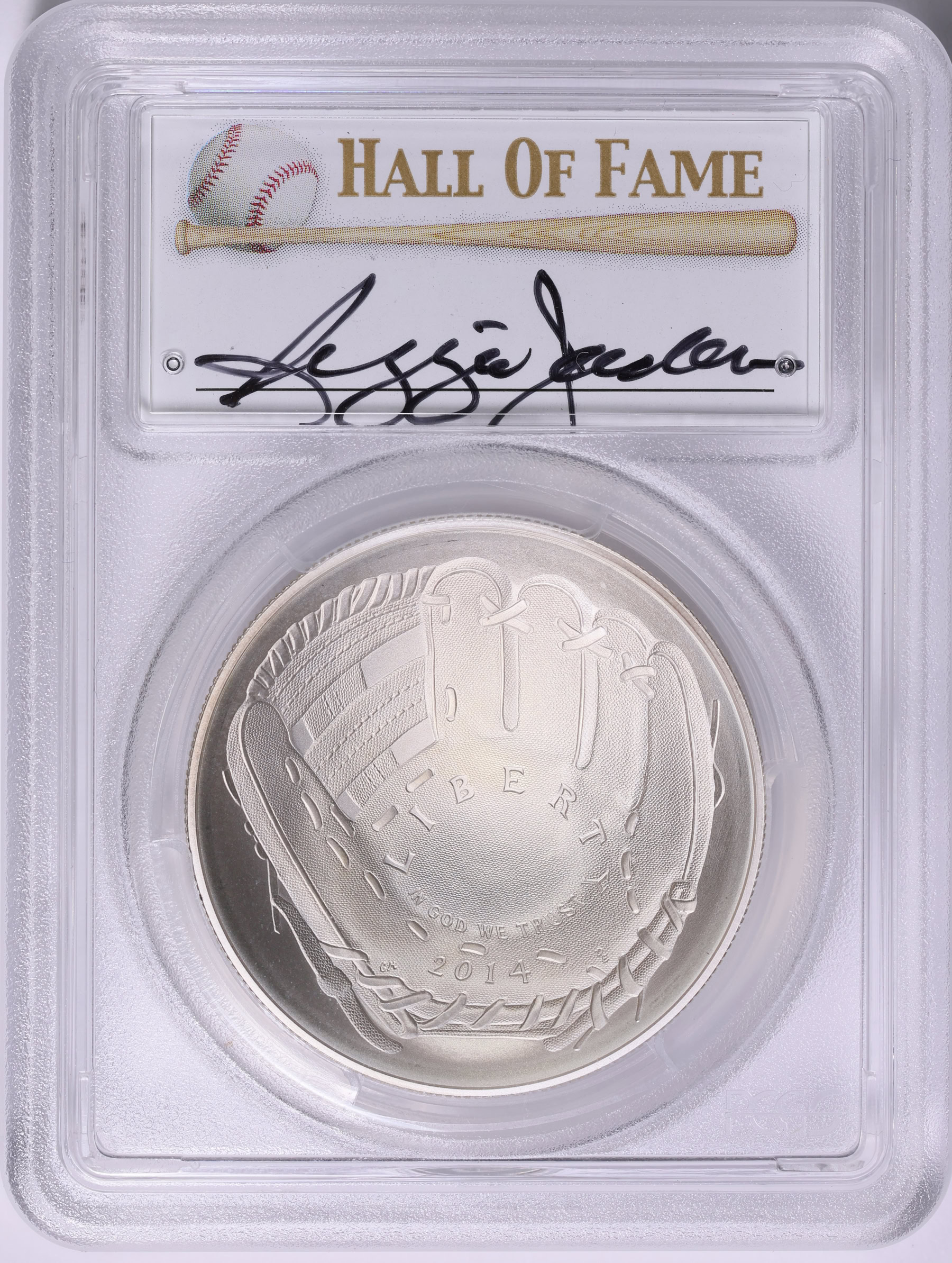 Reggie Label 2014-P Baseball Hall of Fame Silver Dollar First Strike PCGS MS-70 ...