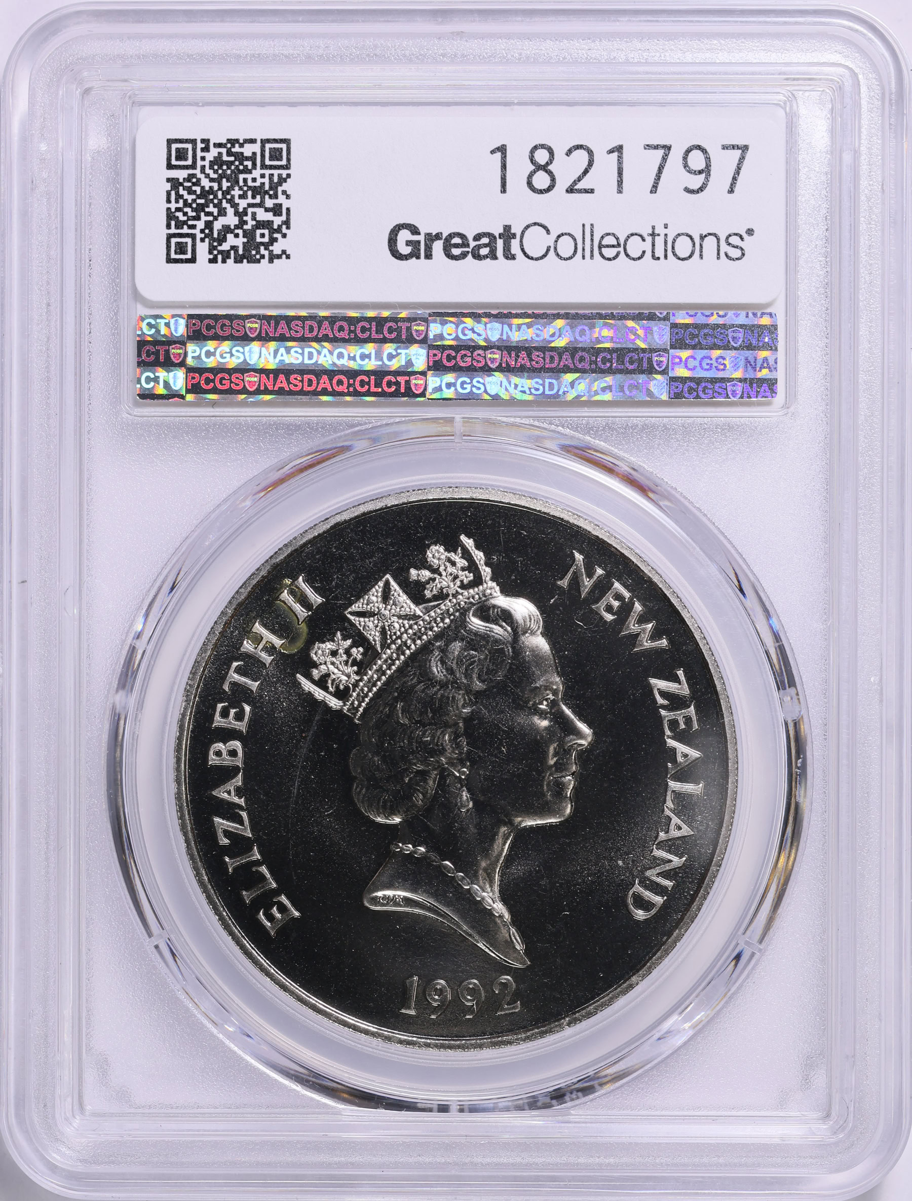 New Zealand 1992 $5 Decimal Currency 25th Anniversary KM-82 PCGS MS-67 ...