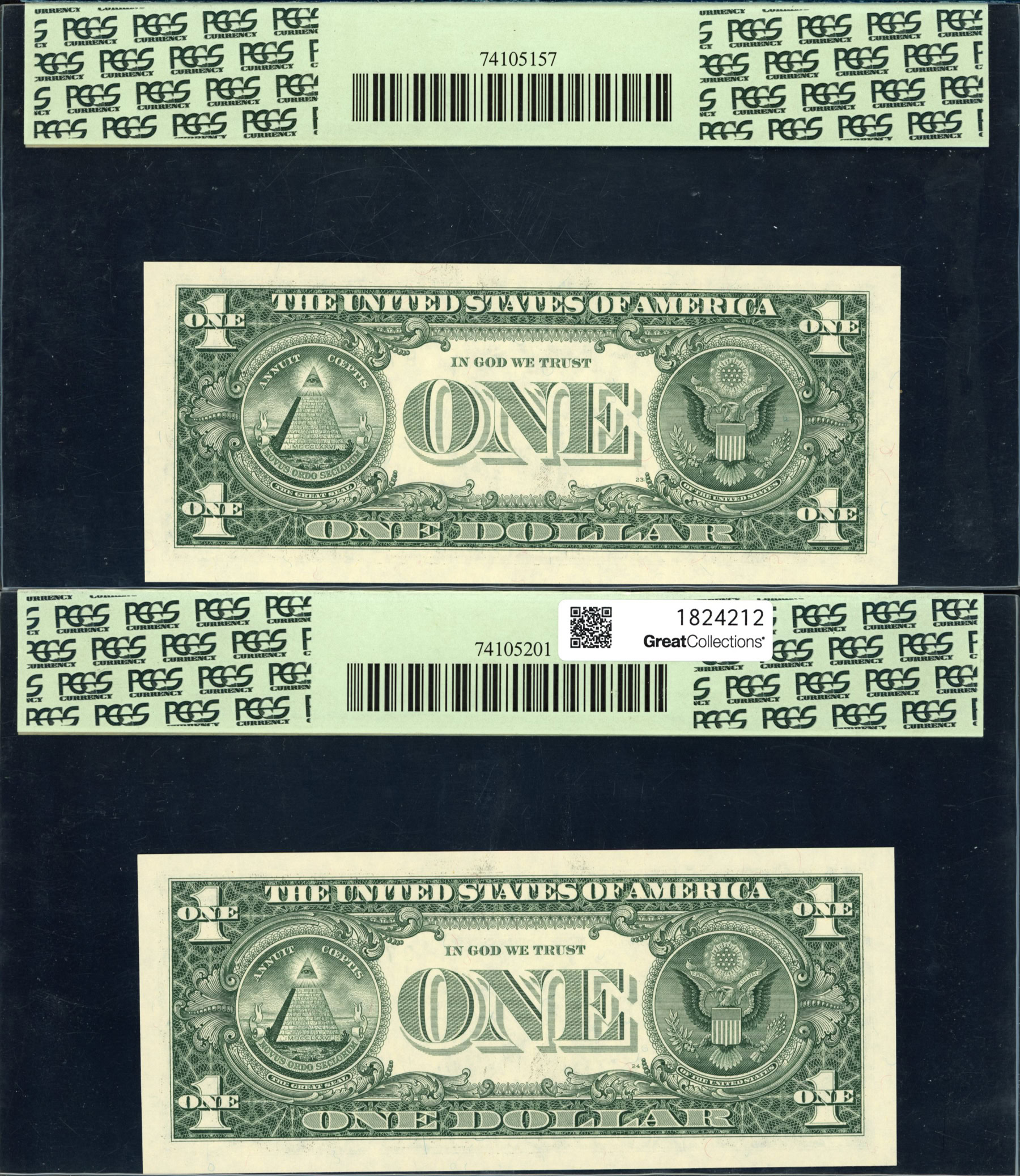 Fr. 1930-B (BB Block) 2003A $1 New York Federal Reserve Error Notes ...