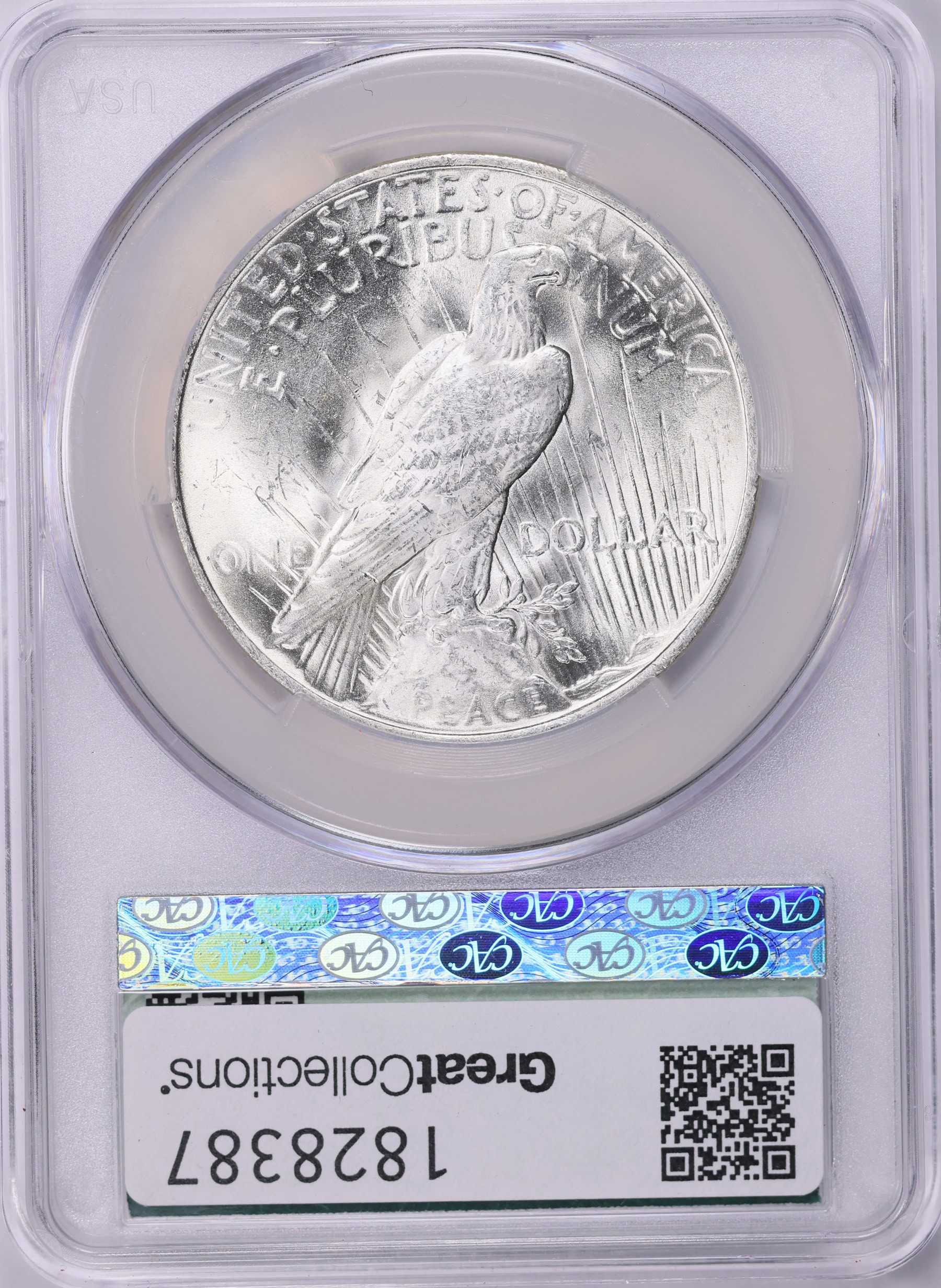 1923 Peace Silver Dollar CACG MS-64 (Item 1828387