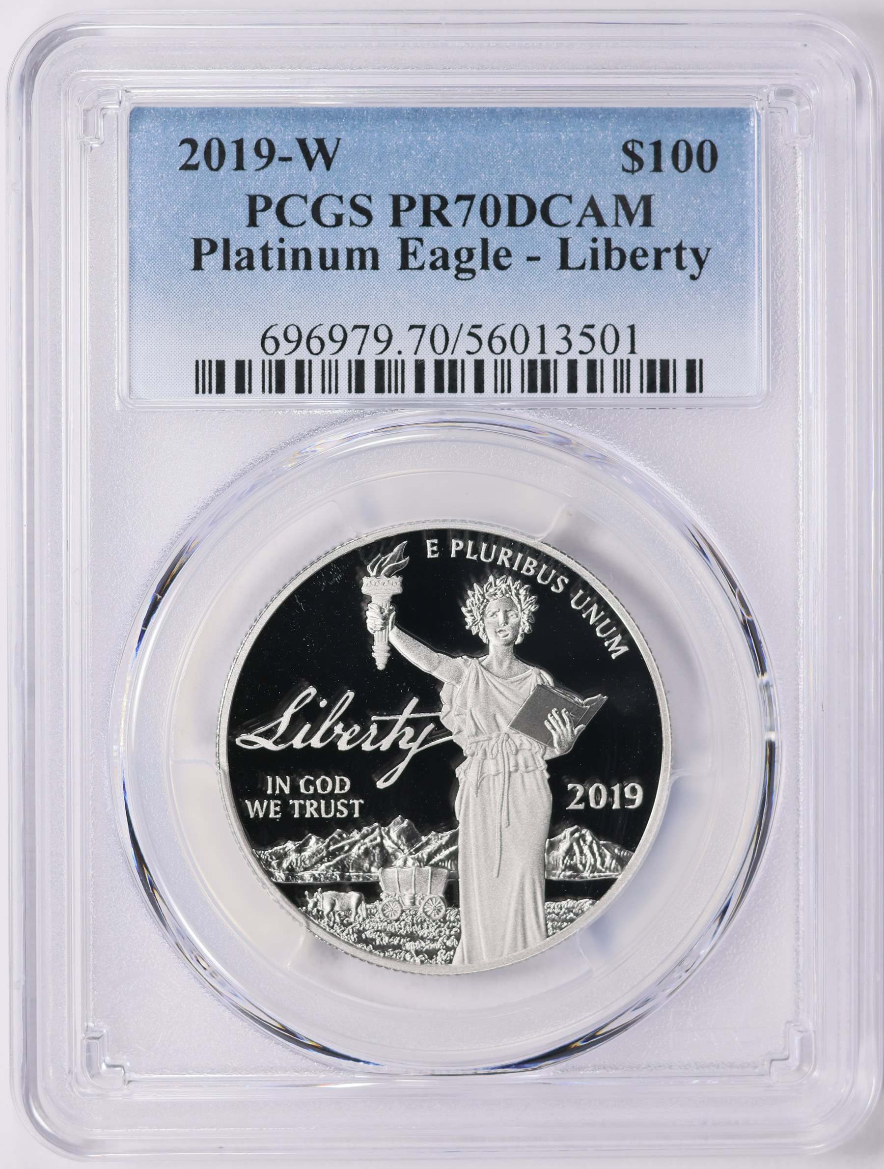 2019-W $100 One-Ounce Platinum American Eagle PCGS Proof-70 DCAM