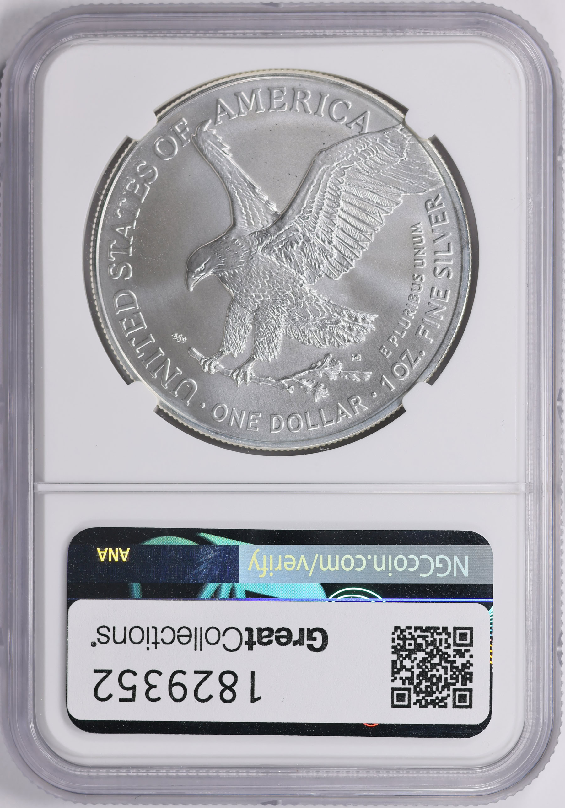 2022 $1 Silver Eagle NGC MS-70 (U.S. State Series Wisconsin Label