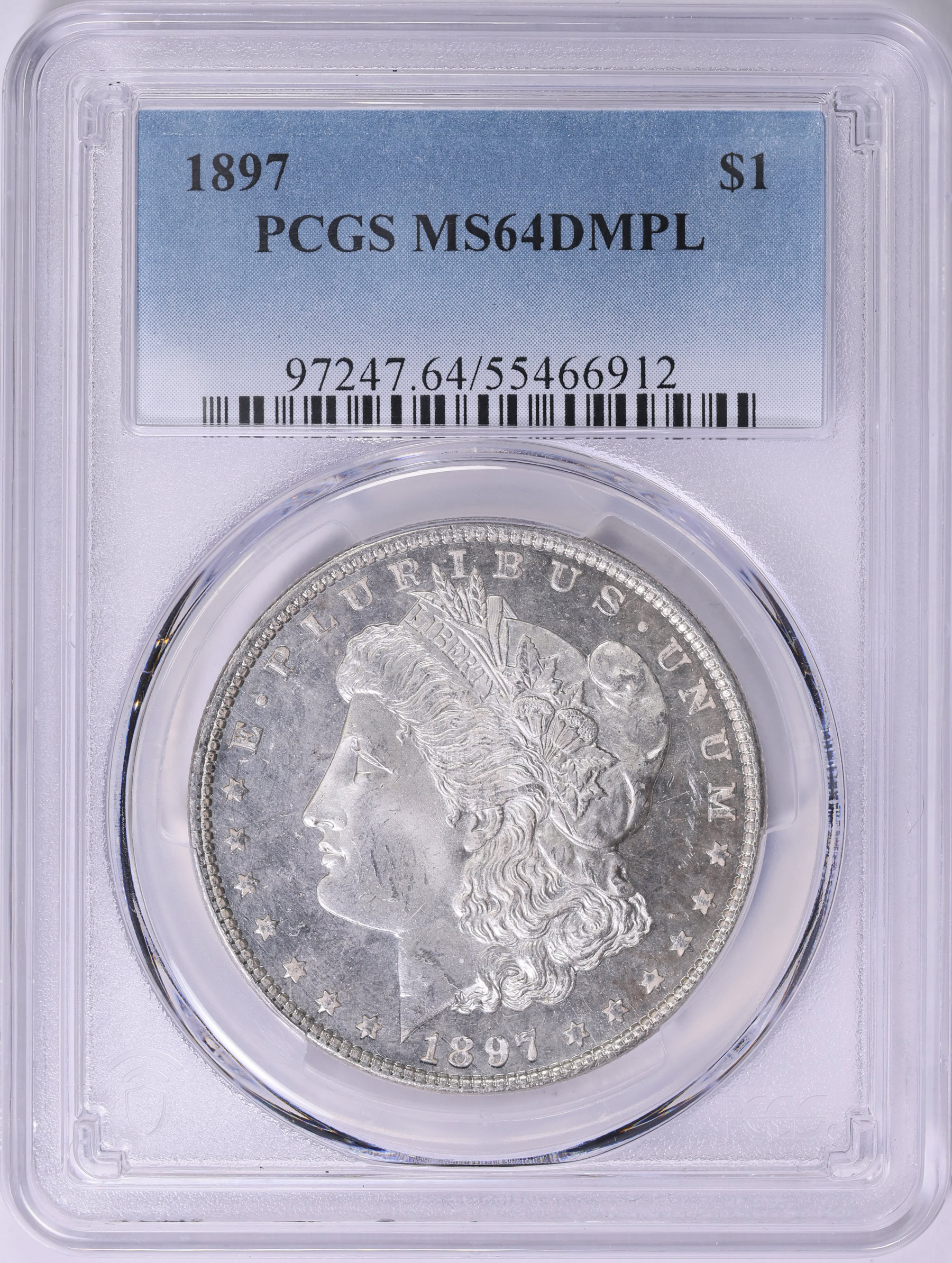 1897 Morgan Silver Dollar PCGS MS-64 DMPL (Item 1829976 ...