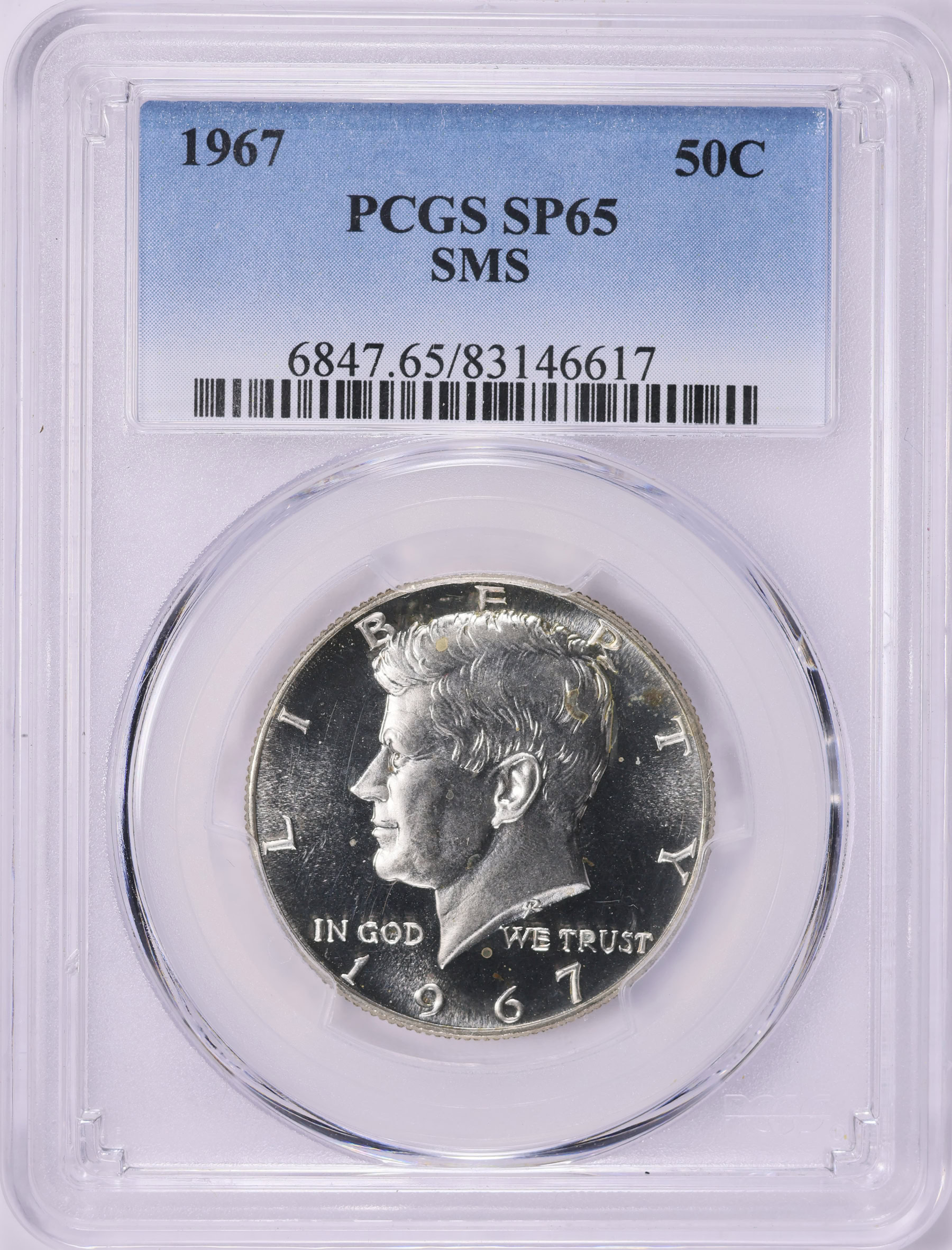 1967 Kennedy Half Dollar SMS PCGS SP-65 (Item 1830769 ...