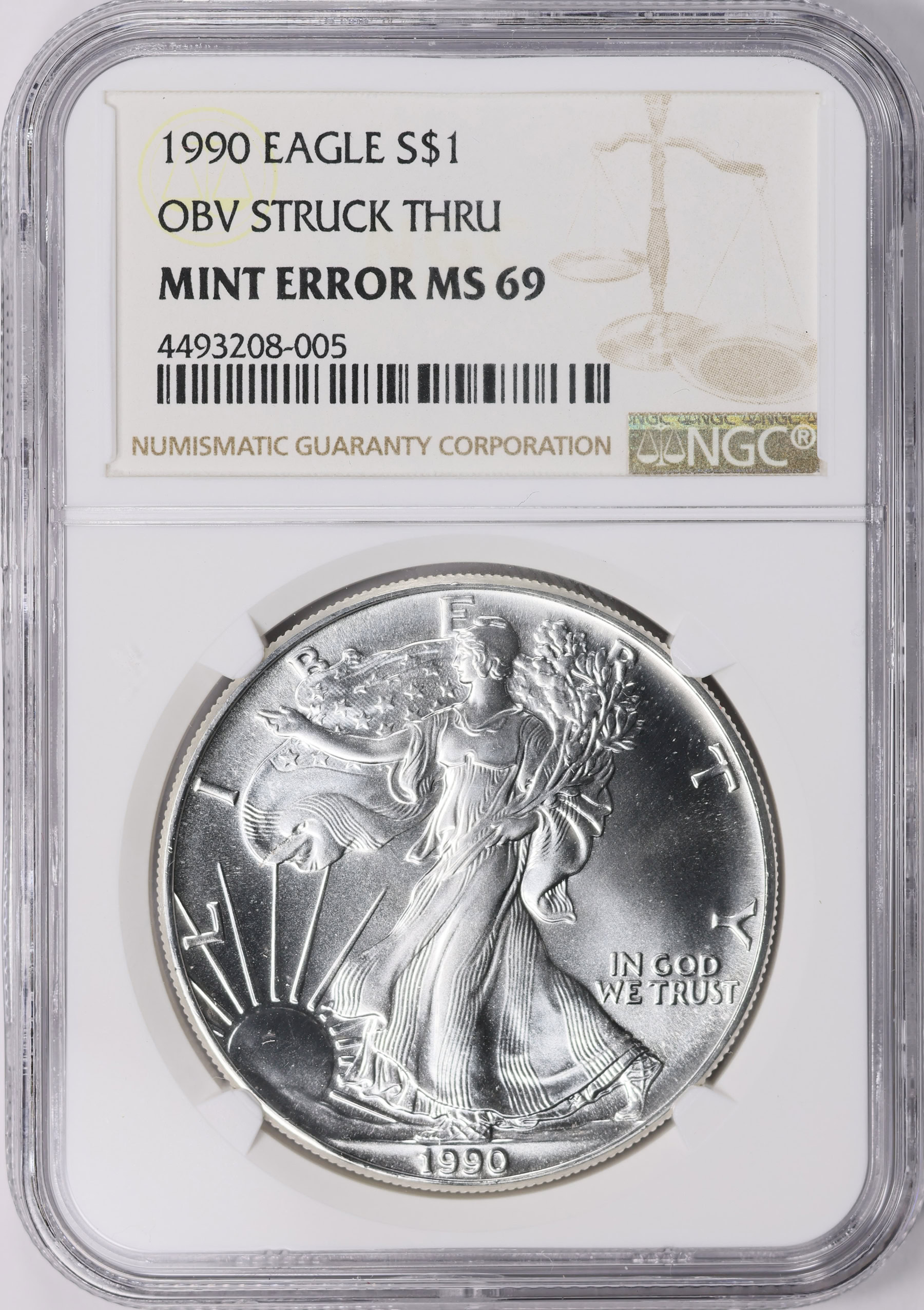 NGC MS65 ネパール 5ルピー エラー 1990年 マルチストライク NGC MS65 ネパール 5ルピー エラー 1990年 マルチストライク NGC MS65