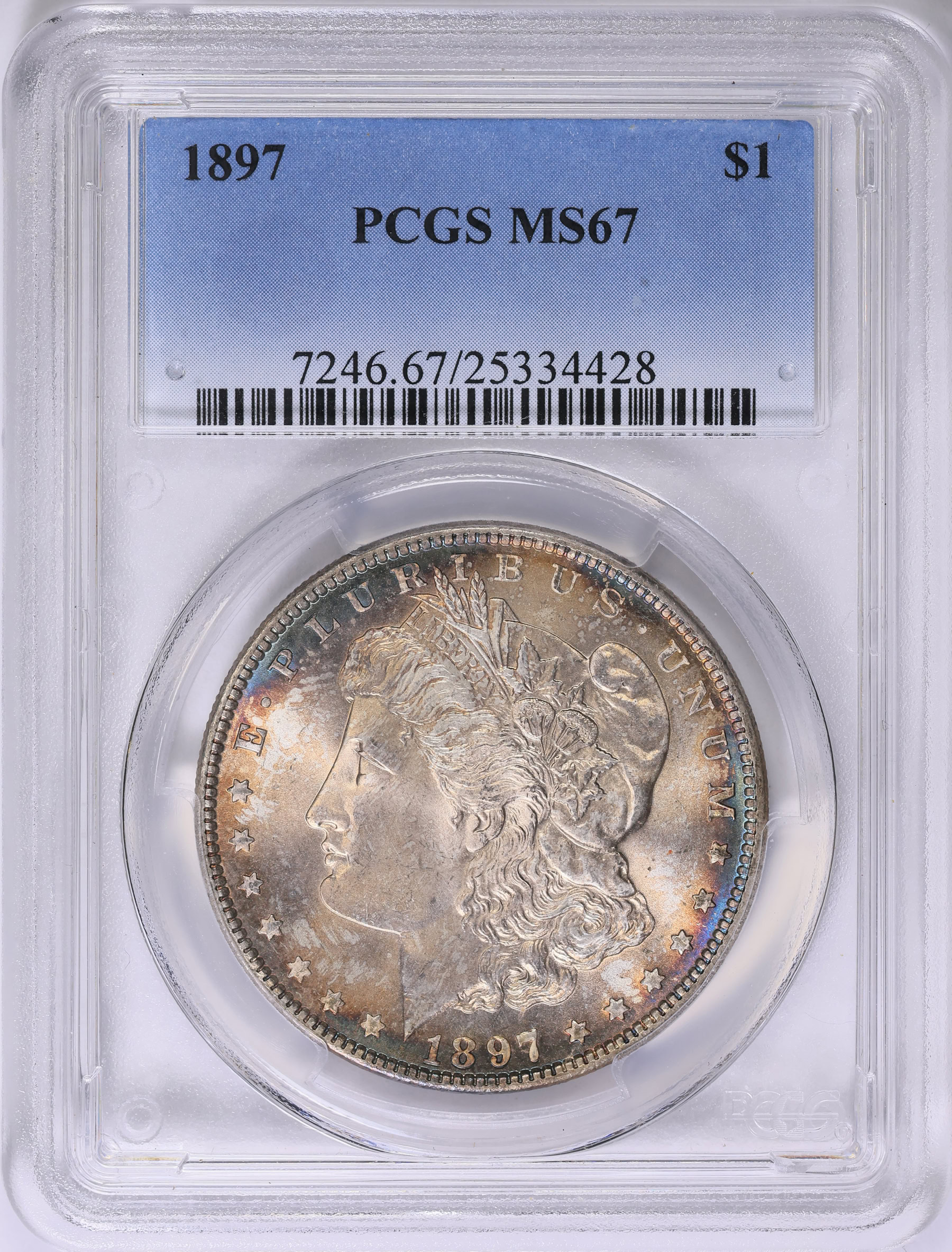 1897 Morgan Silver Dollar PCGS MS-67 (Toned) (Item 1835291 ...