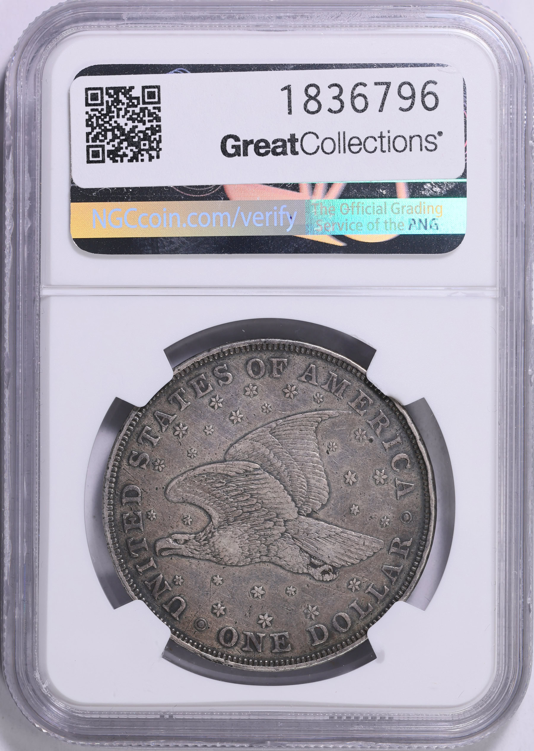 1836 Gobrecht Silver Dollar Original, Coin Alignment J-60 NGC
