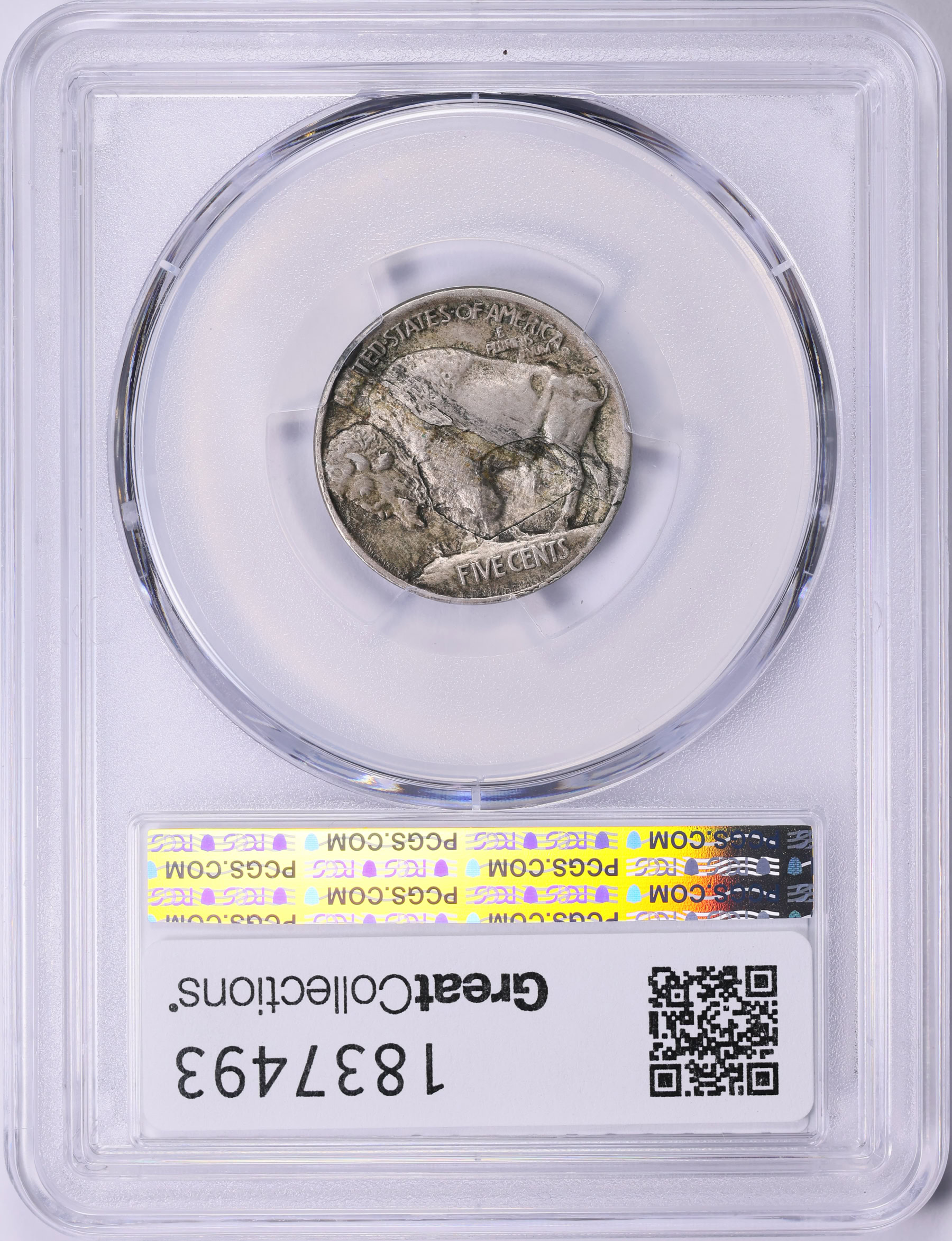 1913-D バッファローニッケル 5セント ICG MS63 - タイプ1 - クールミント エラーラミネート Mint Error