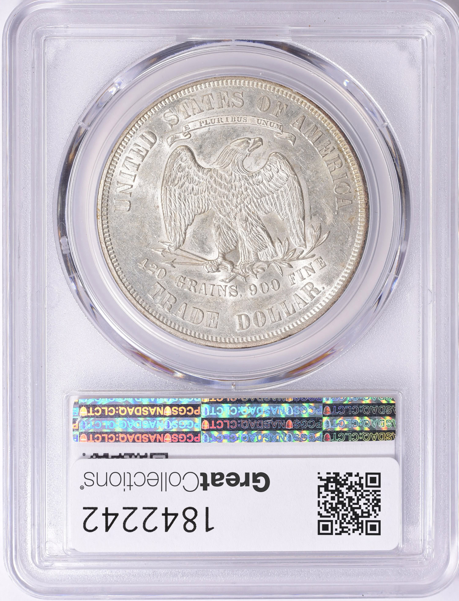 1876 Trade Silver Dollar PCGS AU-58 (Item 1842242