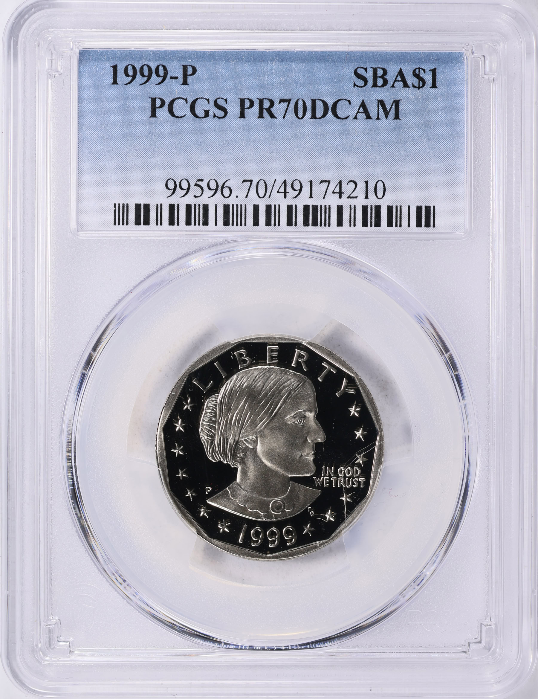 1999-P Susan B. Anthony Dollar PCGS Proof-70 DCAM (Item 1842520