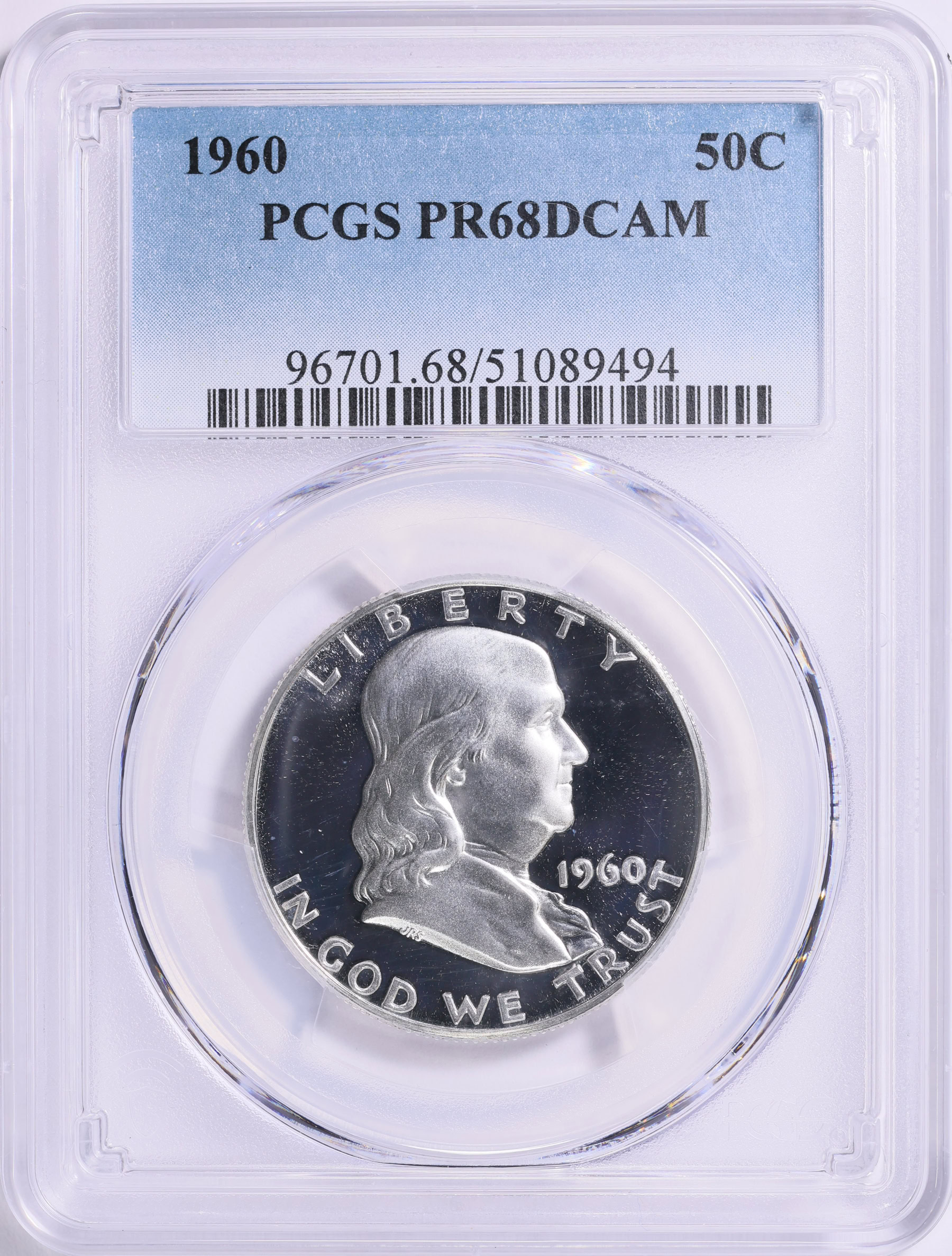 1960 Franklin Half Dollar PCGS Proof-68 DCAM (Item 1842982 ...