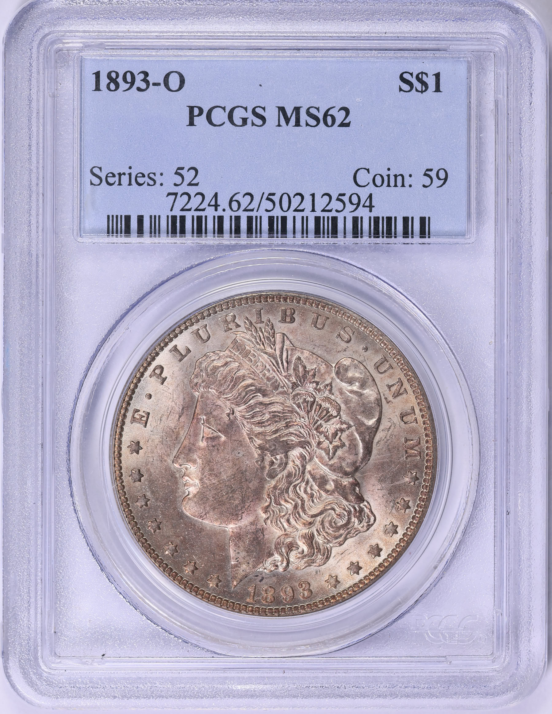 1893-O Morgan Silver Dollar PCGS MS-62 (Item 1843796 ...