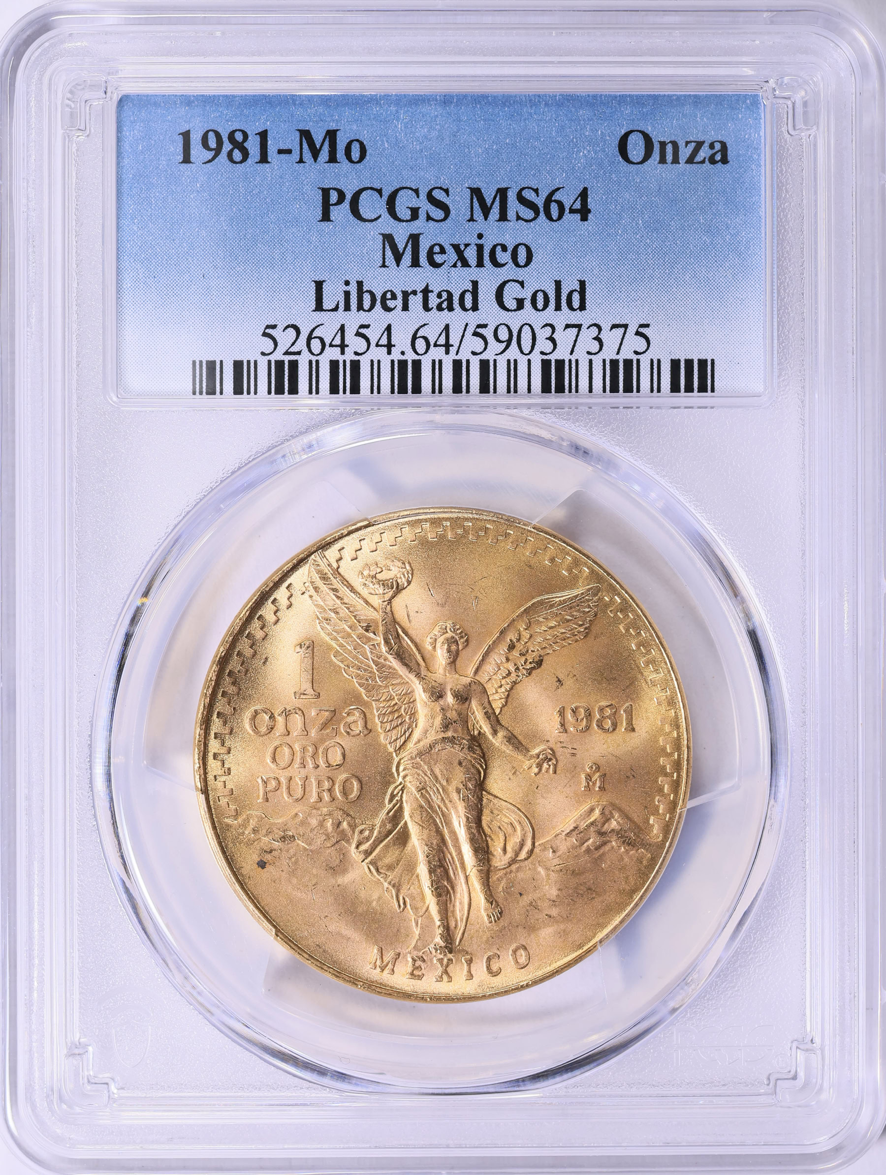 Mexico 1981-Mo Gold Onza Libertad KM-489 PCGS MS-64 (AGW = 0.999