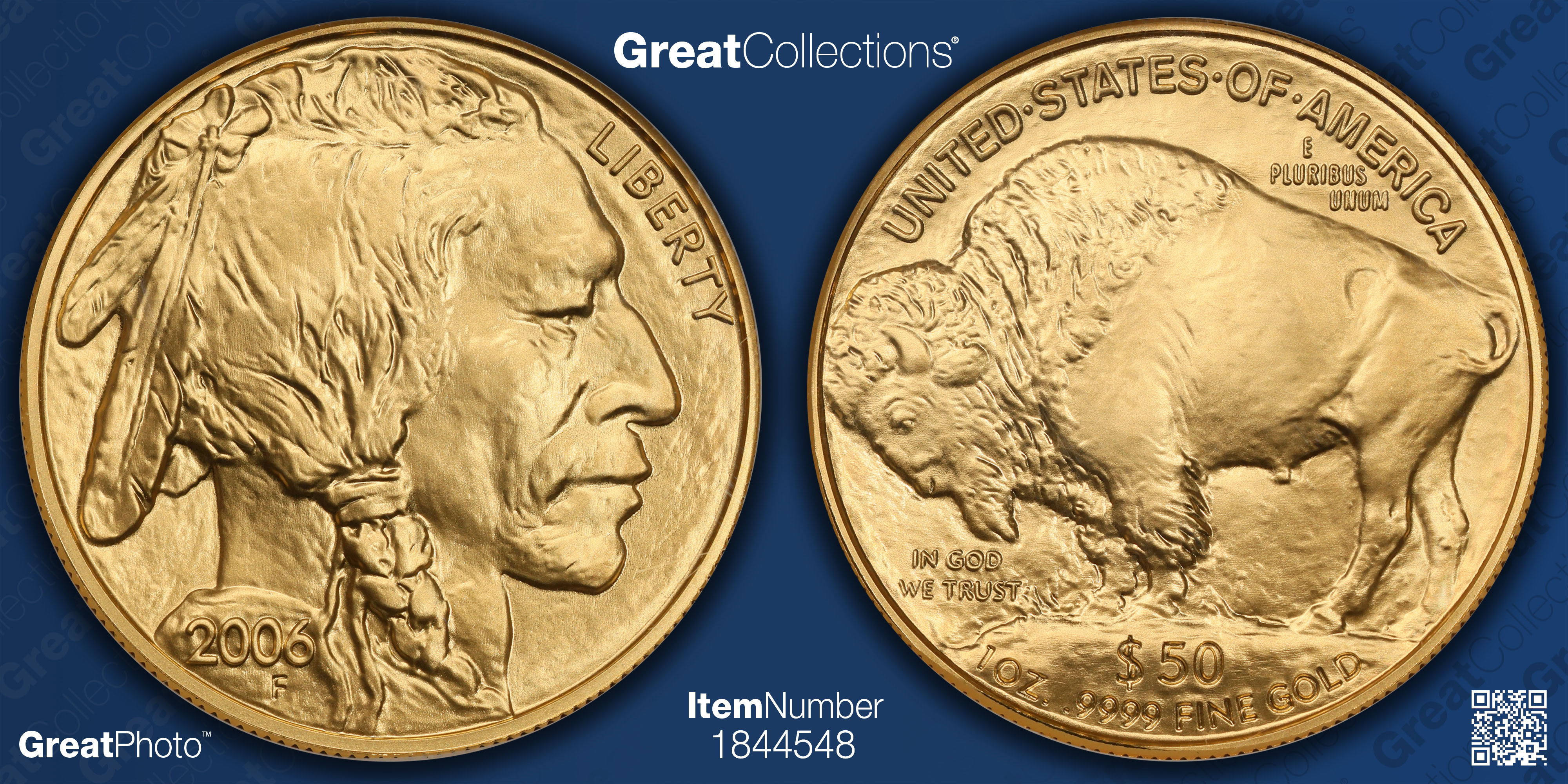 2006 $50 One-Ounce Gold American Buffalo First Strikes NGC MS-70 