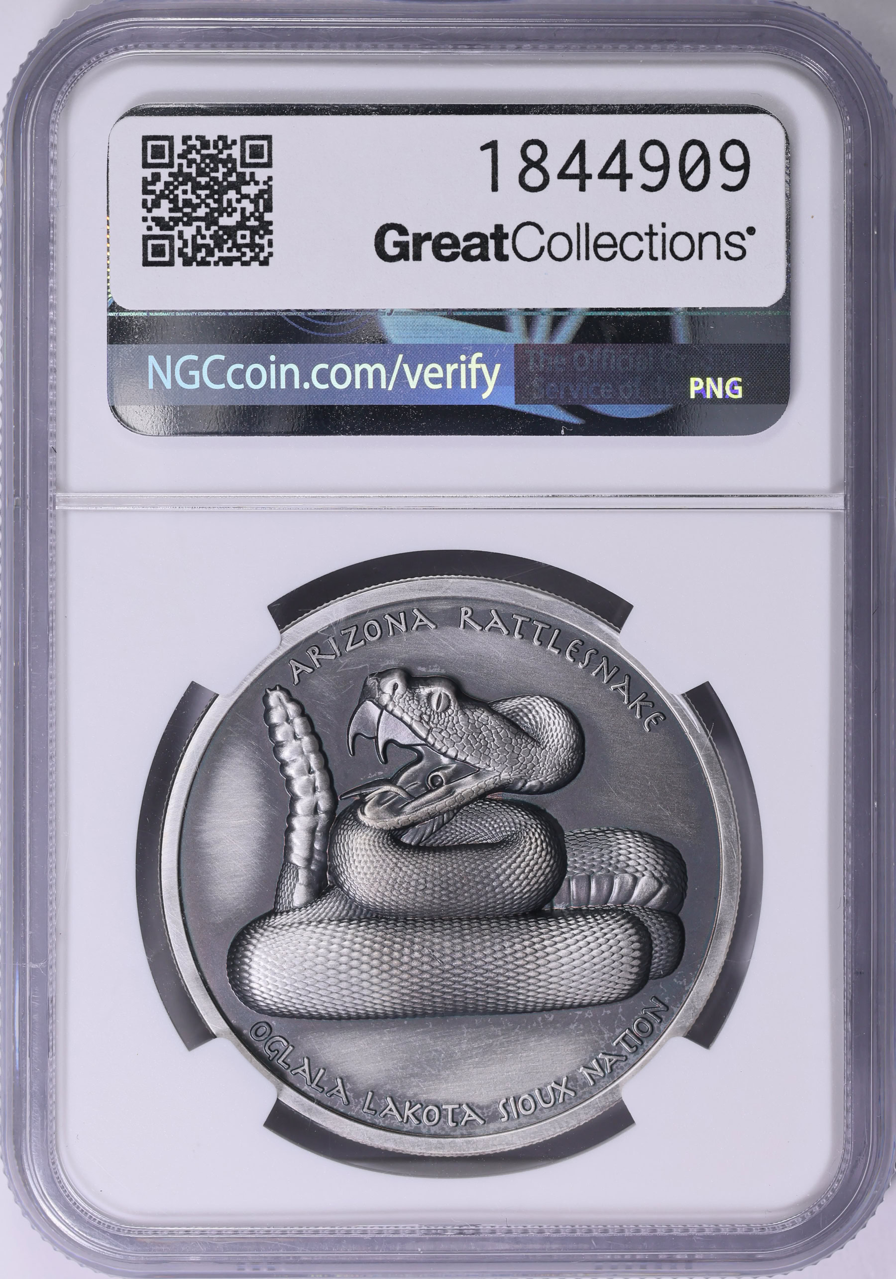 アメノトリフネ　シークレット 2022 Oglala Lakota Sioux Nation Silver Dollar Geronimo - Rattle