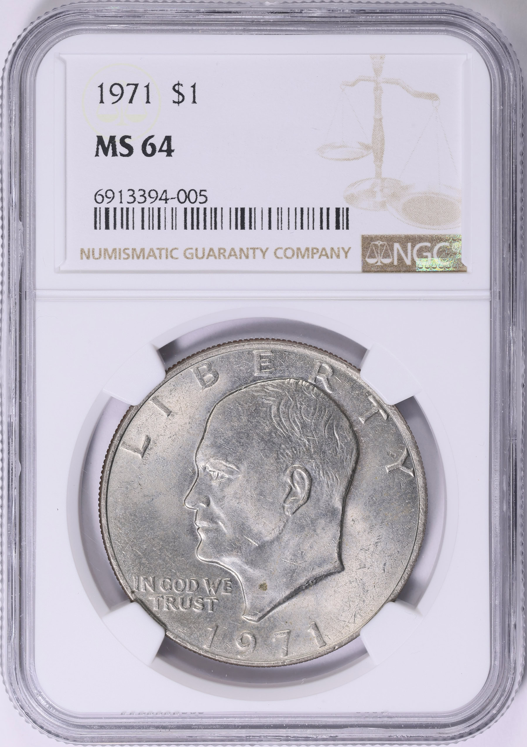 1971 Eisenhower Dollar NGC MS-64 (Item 1845951