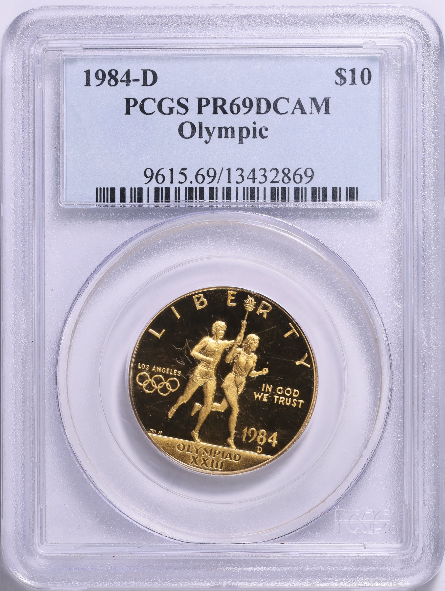 Broche Olympique Los Angeles 1984 – Sam L’aigle Haltérophilie – Équipe USA
