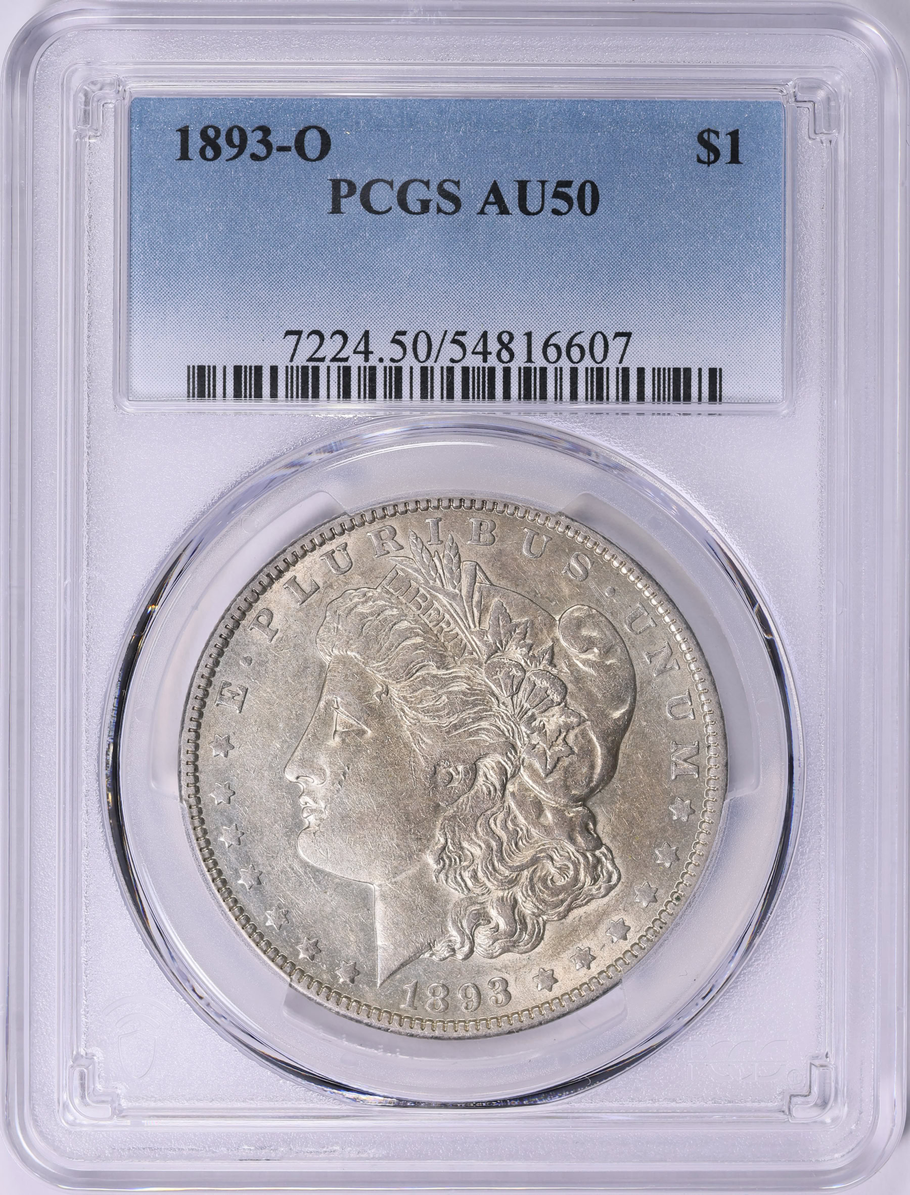 1893-O Morgan Silver Dollar PCGS AU-50 (Item 1849646