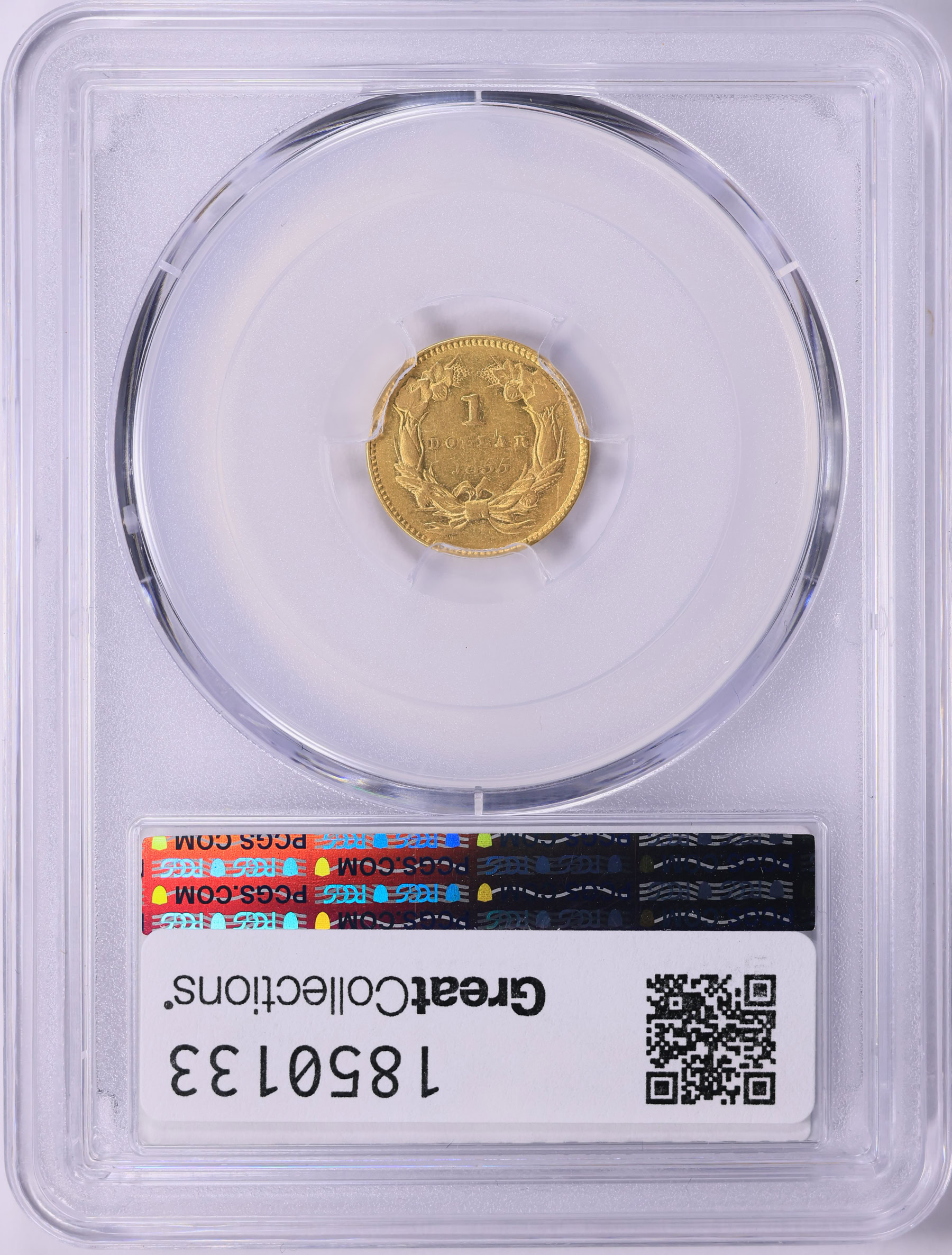 1855 Indian Princess Gold Dollar PCGS XF-45 (Item 1850133
