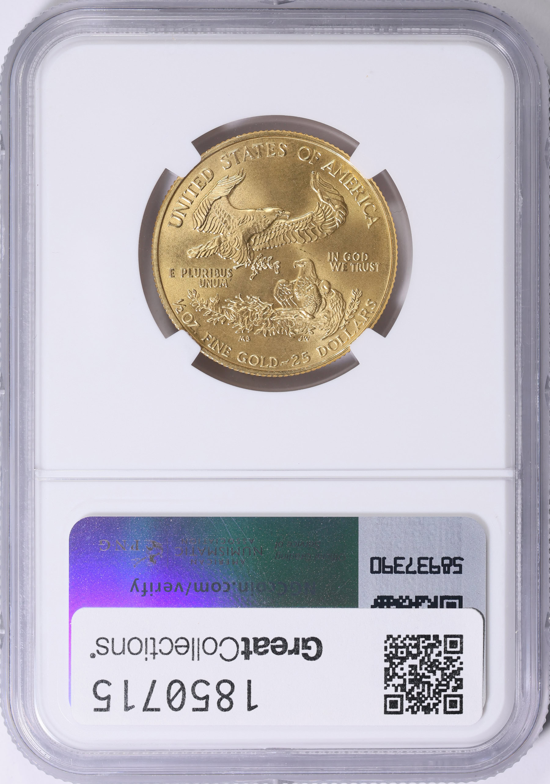 1993 $25 Half-Ounce Gold American Eagle NGC MS-68 (Item 1850715