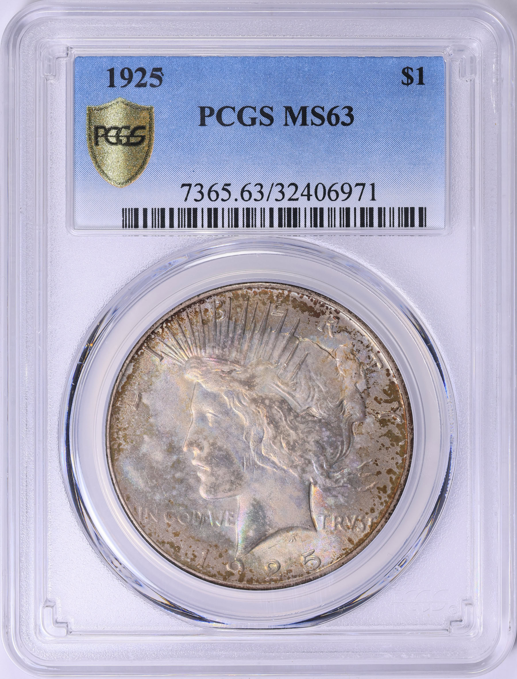 1925 Peace Silver Dollar PCGS MS-63 (Toned) (Item 1851167 ...