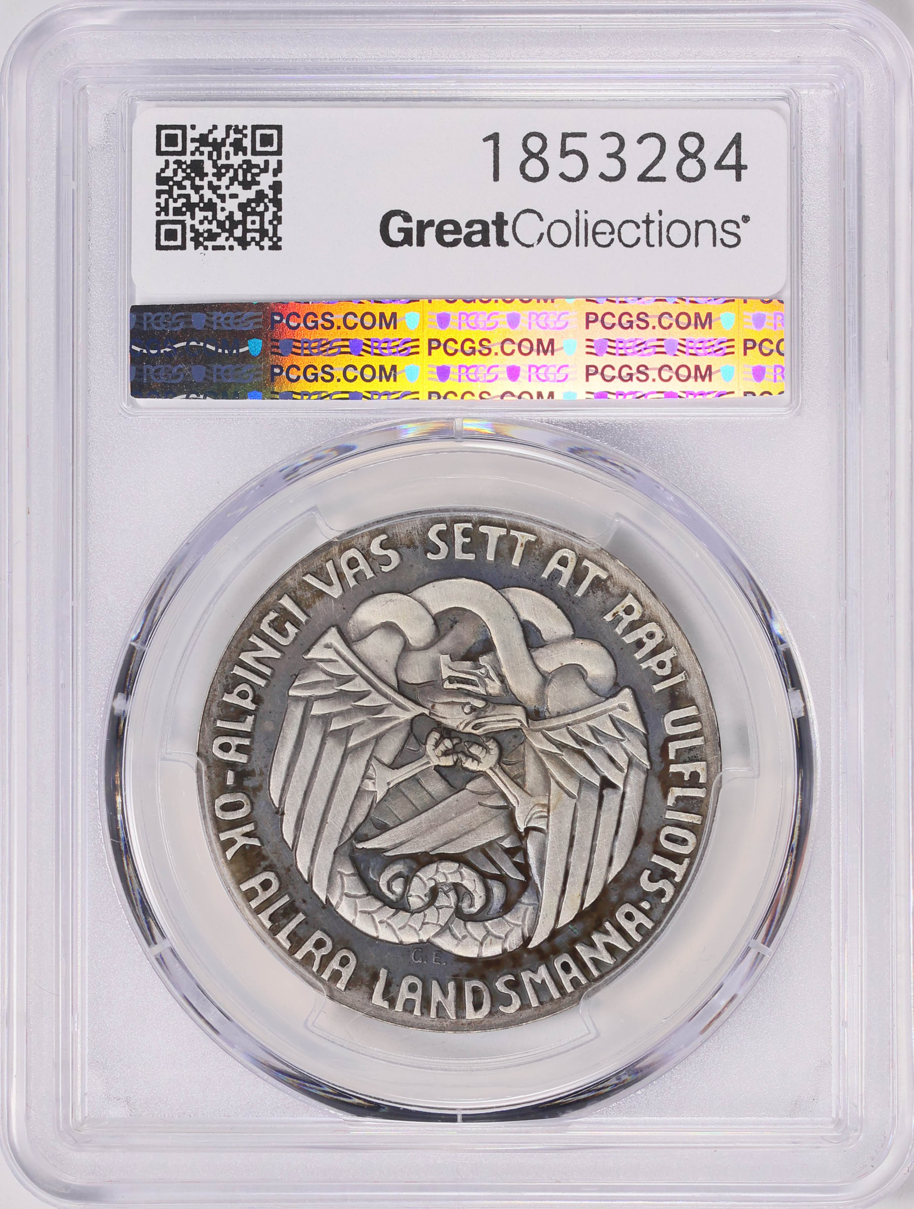 Iceland 1930 Silver 5 Kronur Althing 1,000 Year Anniversary KM-X2 PCGS ...