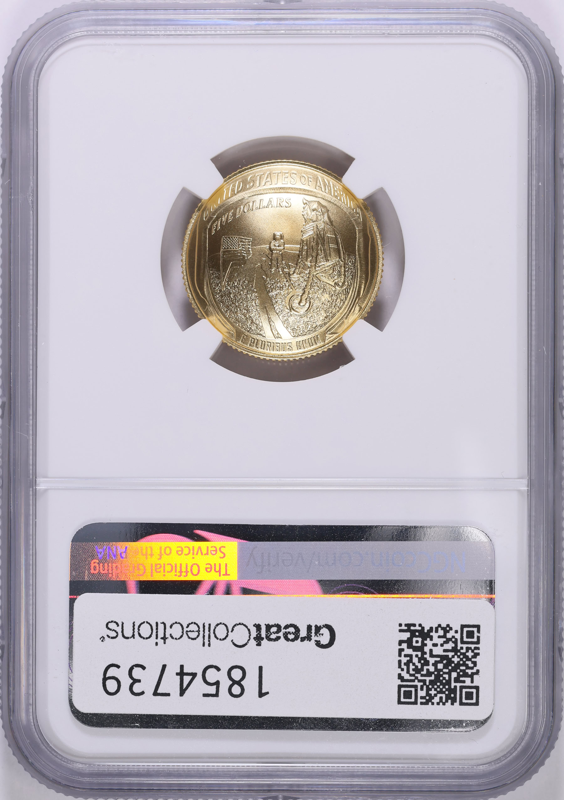 2019-W Apollo 11 50th Anniversary Gold $5 NGC MS-70 (Item 1854739