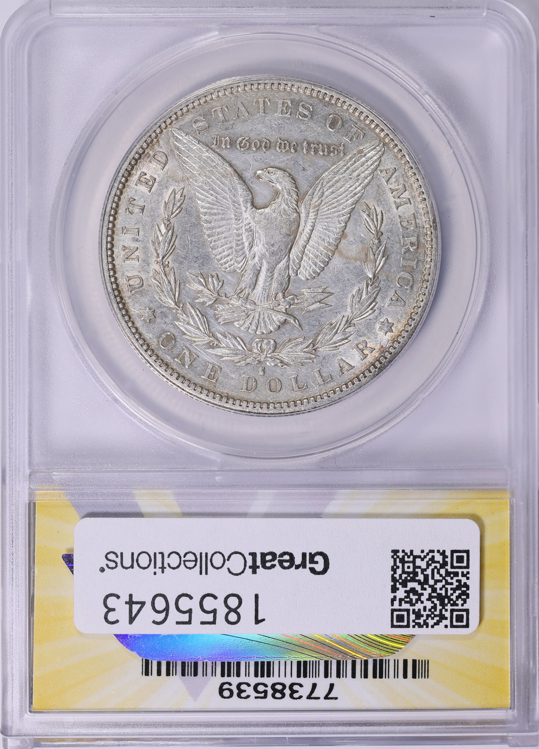 1884-S Morgan Silver Dollar ANACS AU-55 Details (Item 1855643