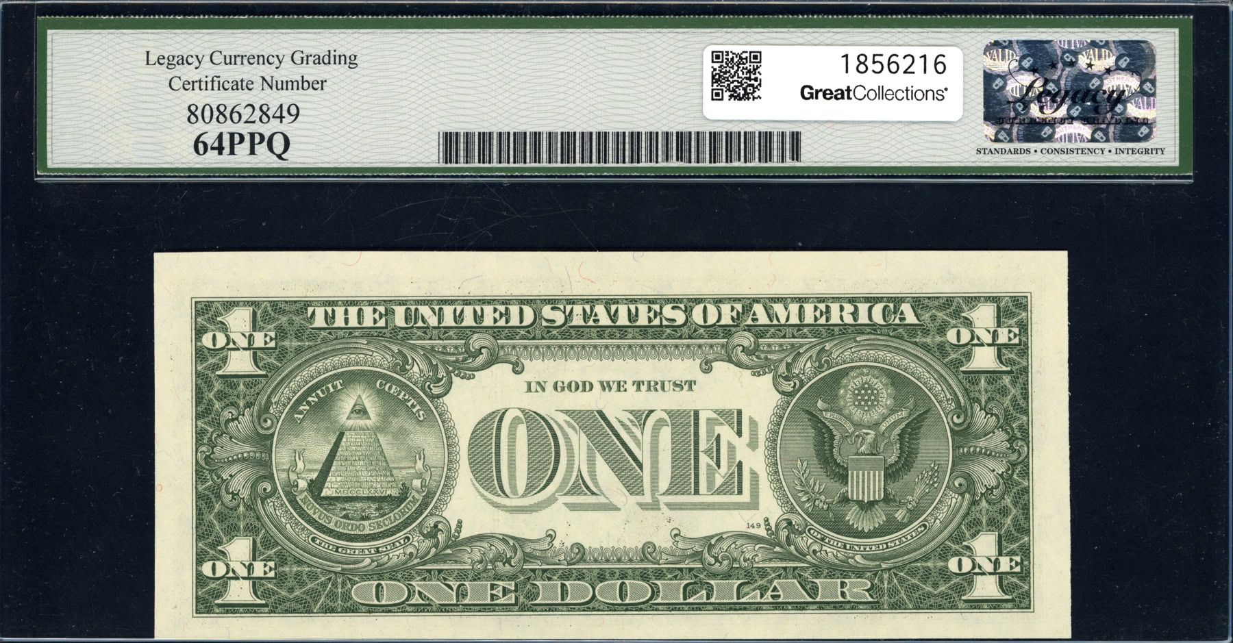 Fr. 1912-I (IB Block) 1981A $1 Minneapolis Federal Reserve Note Ortega ...