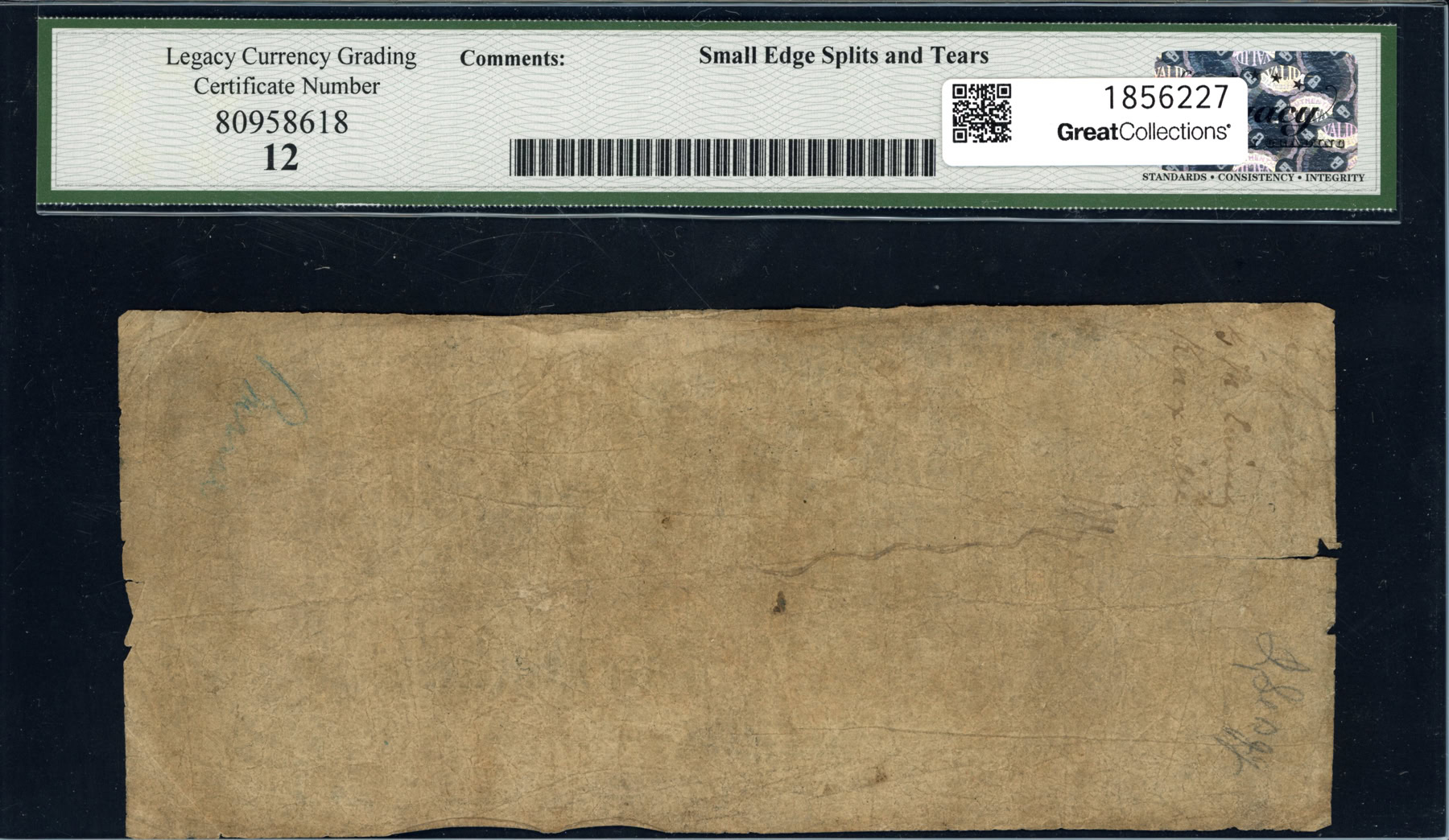 Jan. 1 1861 Chelsea, Vermont Bank of Orange County $5 Counterfeit Note ...