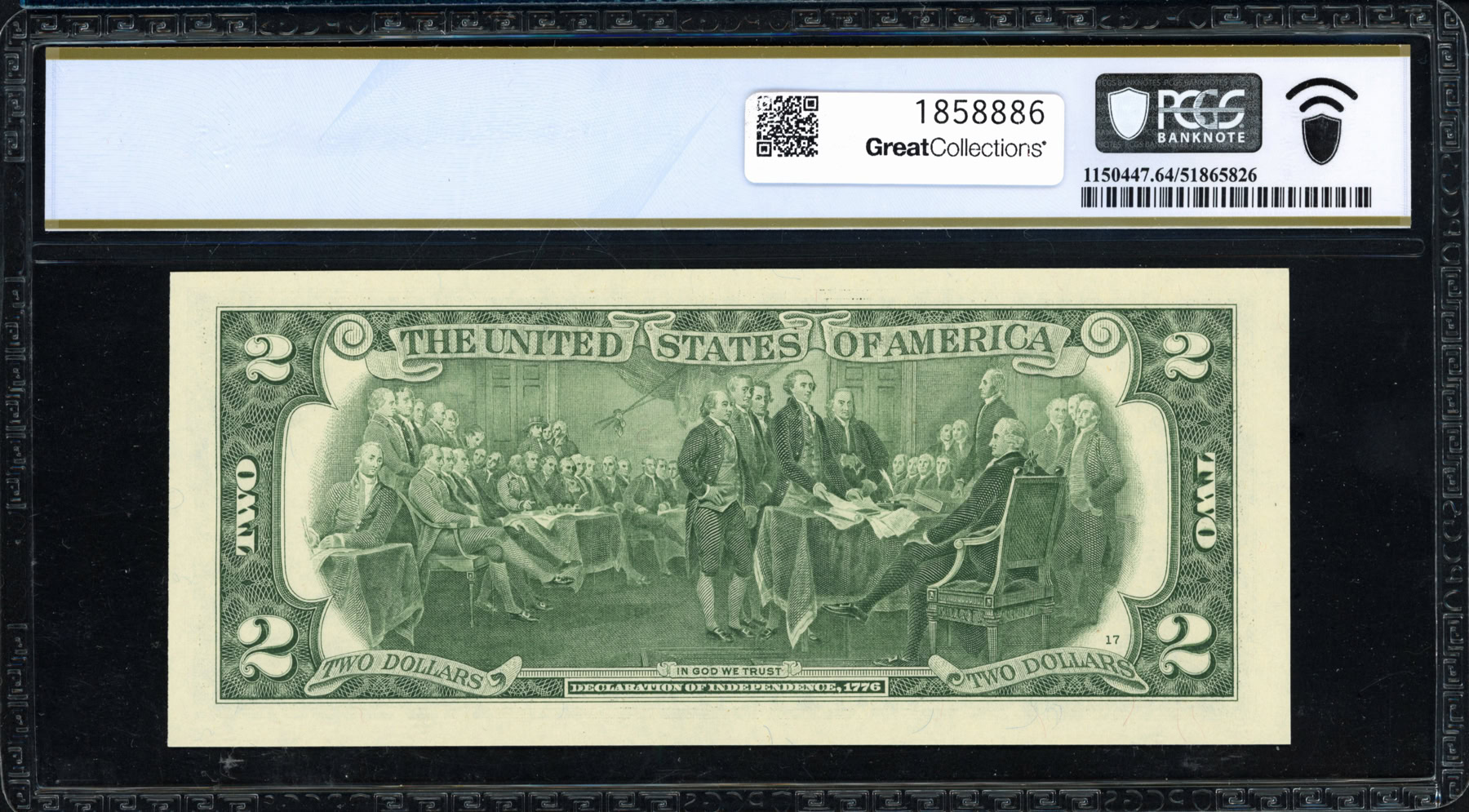 Fr. 1941-B* (B* Block) 2017A $2 New York Federal Reserve Star Note ...